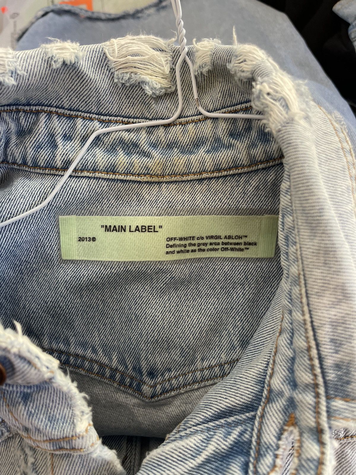 Off-White Off white denim temperature diagonal jacket Size US S / EU 44-46 / 1 - 11 Thumbnail