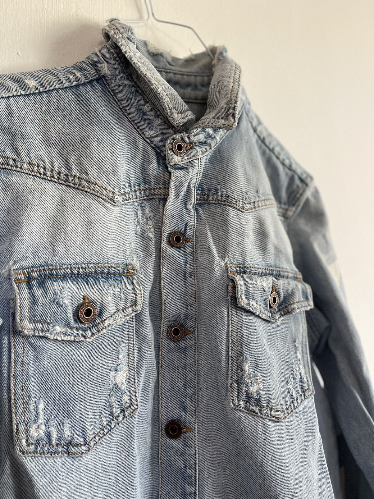 Off-White Off white denim temperature diagonal jacket Size US S / EU 44-46 / 1 - 10 Thumbnail