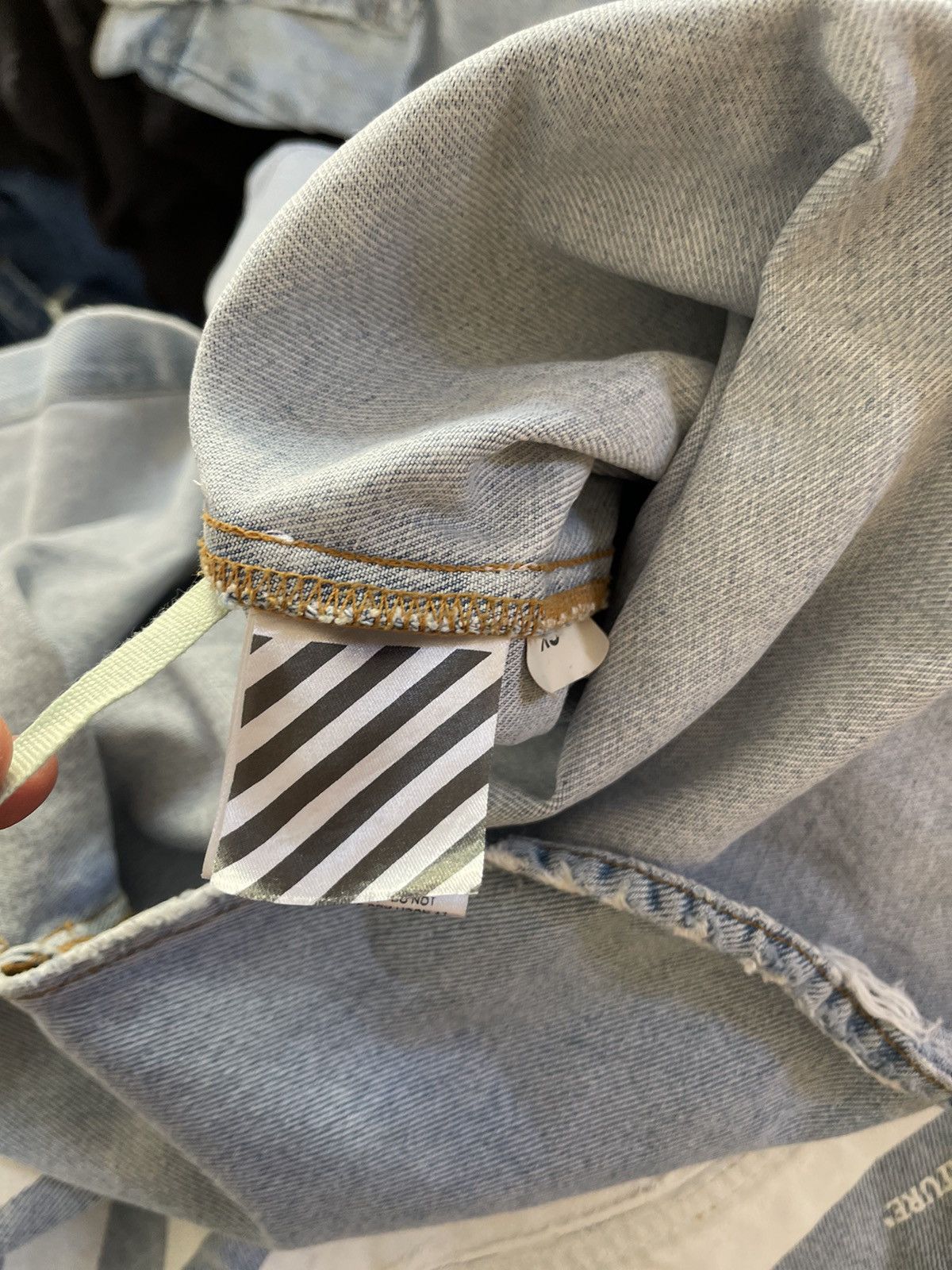 Off-White Off white denim temperature diagonal jacket Size US S / EU 44-46 / 1 - 12 Thumbnail