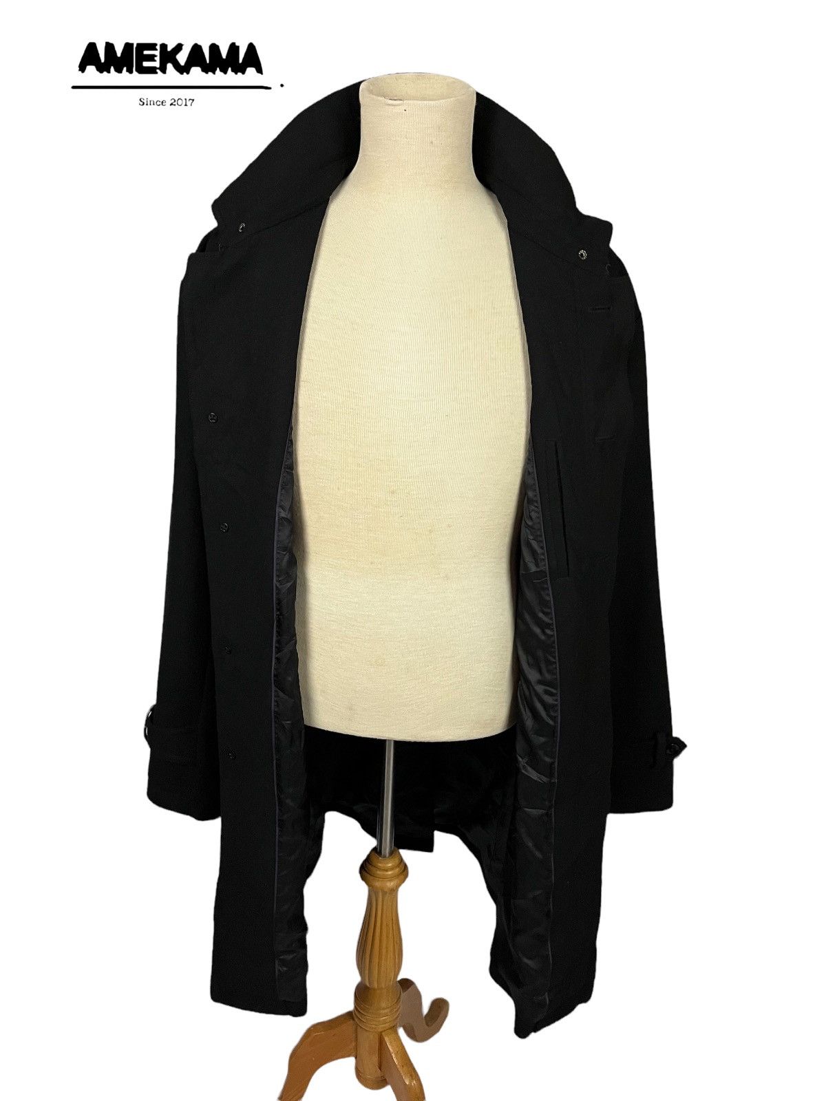 Issey Miyake 🇯🇵 TETE HOMME ISSEY MIYAKE BY KAZUTAKA KATO LONG COAT Size US XL / EU 56 / 4 - 10 Thumbnail