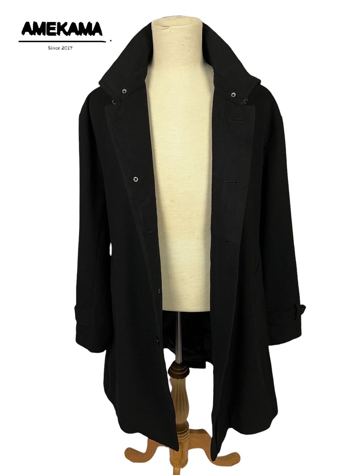 Issey Miyake 🇯🇵 TETE HOMME ISSEY MIYAKE BY KAZUTAKA KATO LONG COAT Size US XL / EU 56 / 4 - 5 Thumbnail