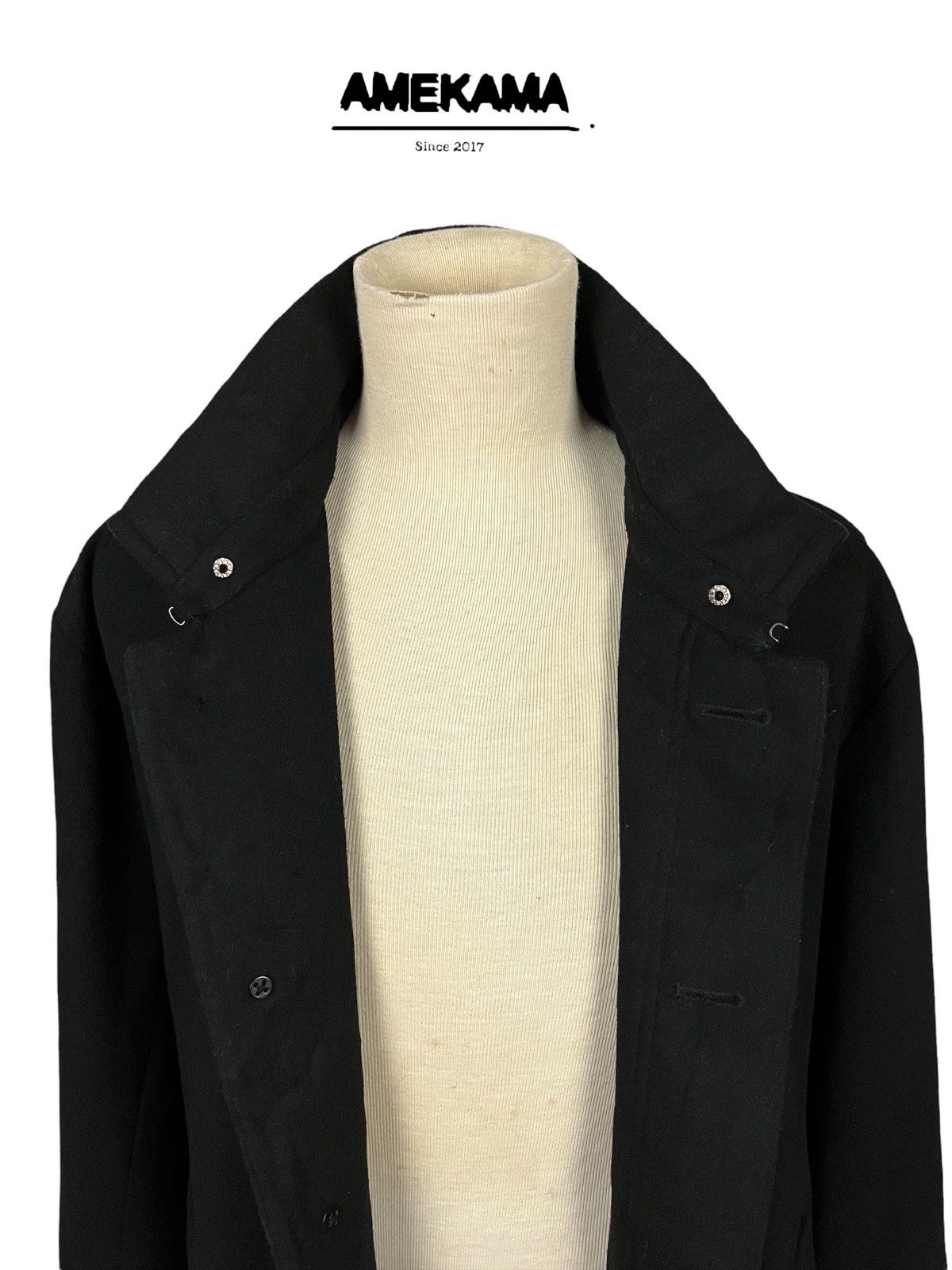 Issey Miyake 🇯🇵 TETE HOMME ISSEY MIYAKE BY KAZUTAKA KATO LONG COAT Size US XL / EU 56 / 4 - 7 Thumbnail