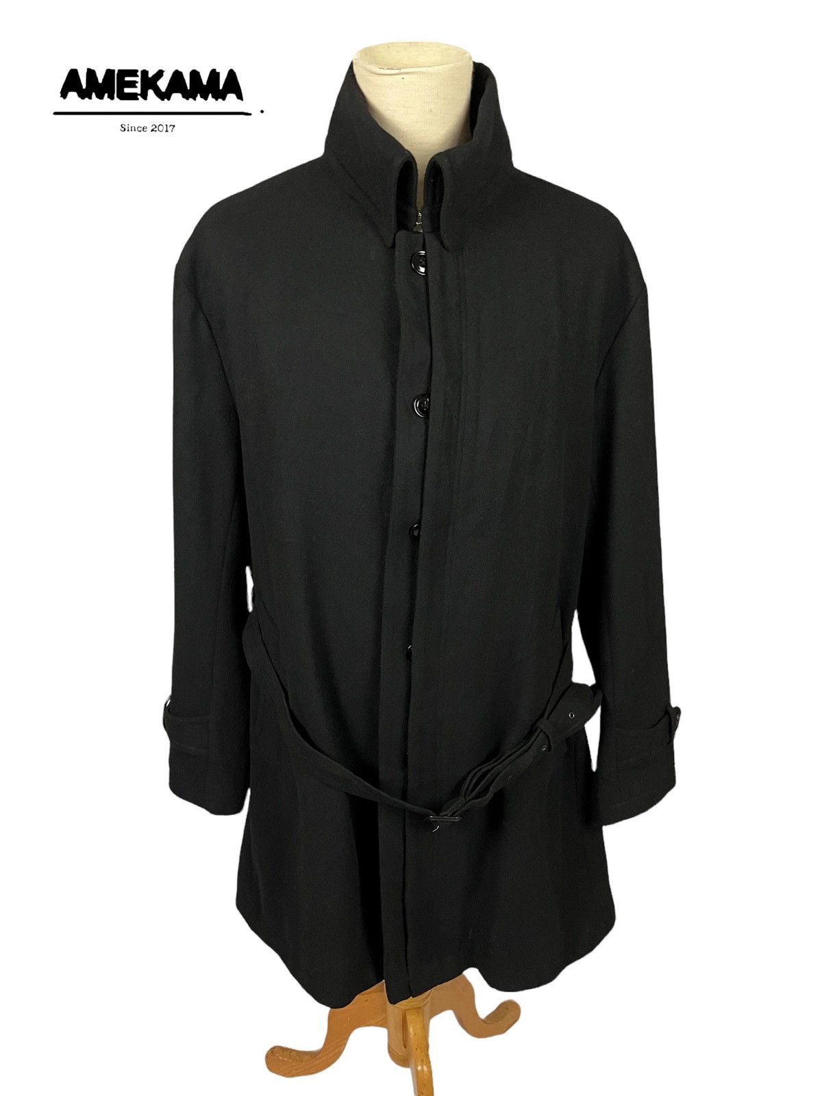 Issey Miyake 🇯🇵 TETE HOMME ISSEY MIYAKE BY KAZUTAKA KATO LONG COAT Size US XL / EU 56 / 4 - 3 Thumbnail