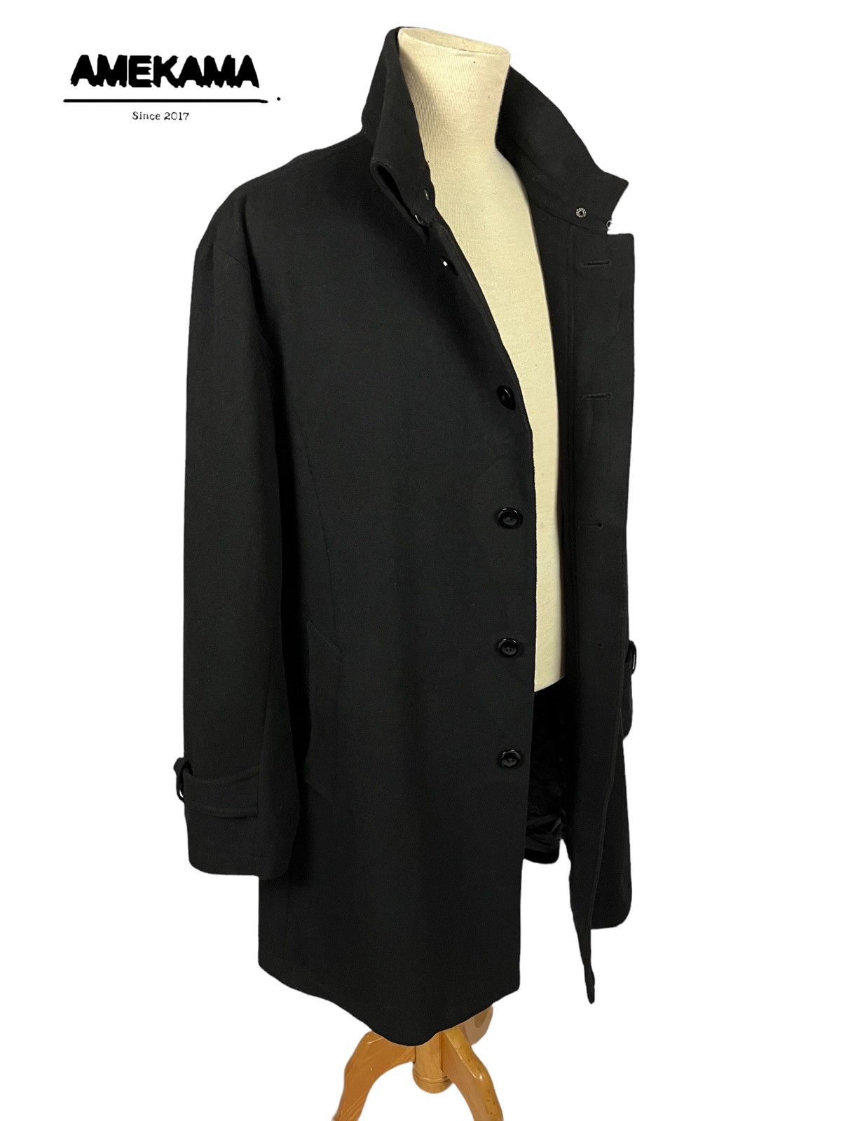 Issey Miyake 🇯🇵 TETE HOMME ISSEY MIYAKE BY KAZUTAKA KATO LONG COAT Size US XL / EU 56 / 4 - 6 Thumbnail
