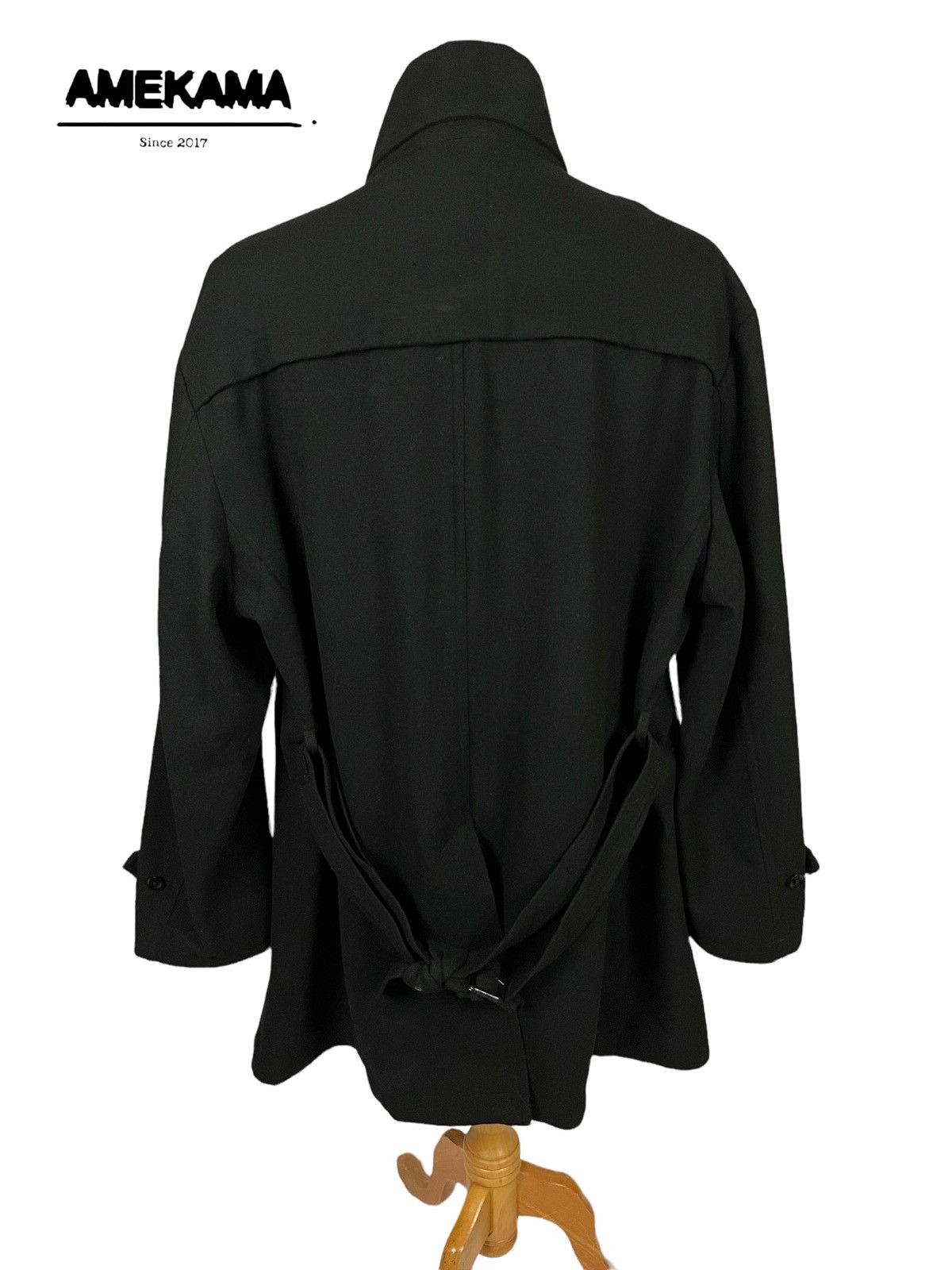 Issey Miyake 🇯🇵 TETE HOMME ISSEY MIYAKE BY KAZUTAKA KATO LONG COAT Size US XL / EU 56 / 4 - 2 Thumbnail