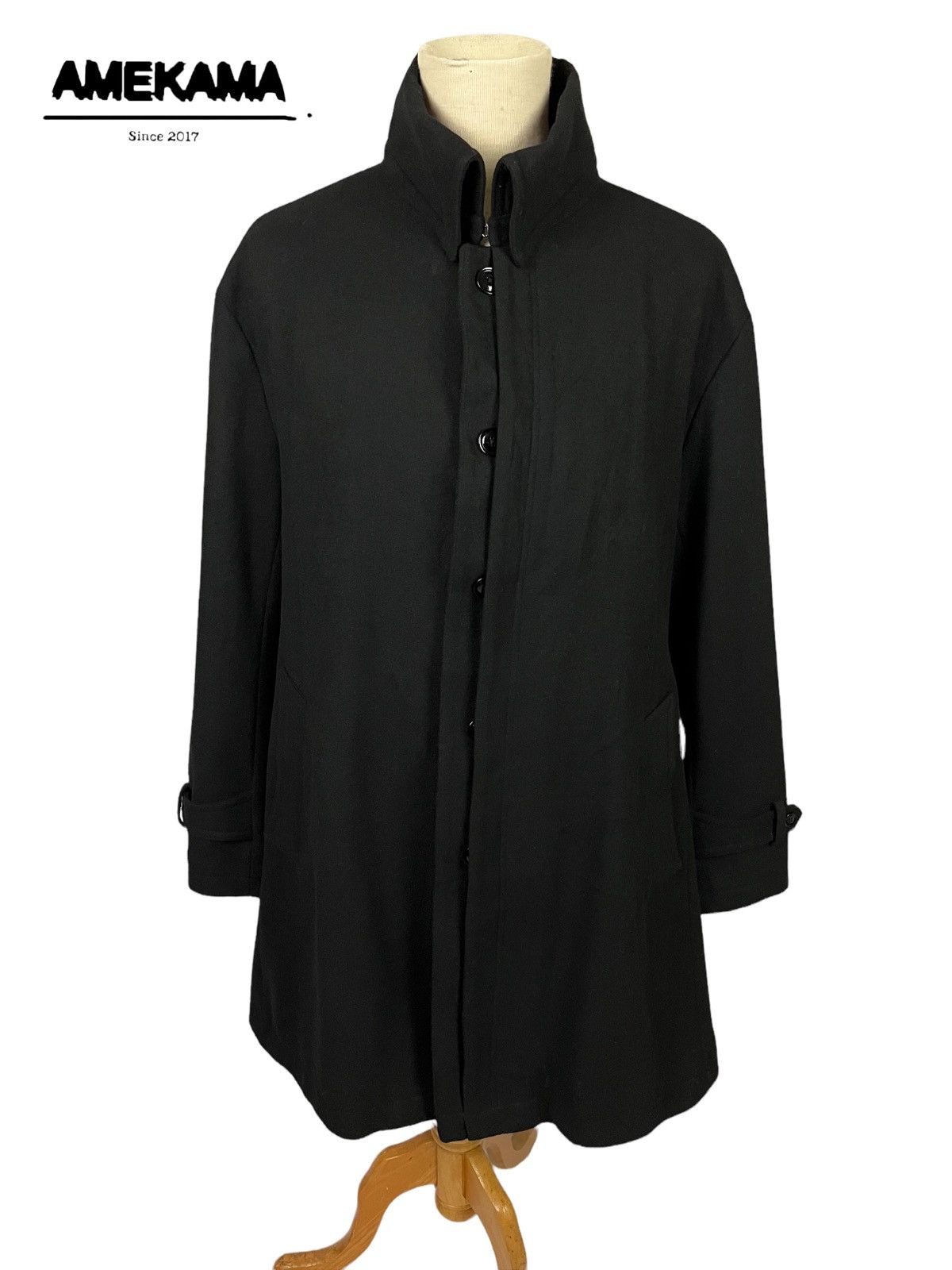 Issey Miyake 🇯🇵 TETE HOMME ISSEY MIYAKE BY KAZUTAKA KATO LONG COAT Size US XL / EU 56 / 4 - 1 Thumbnail
