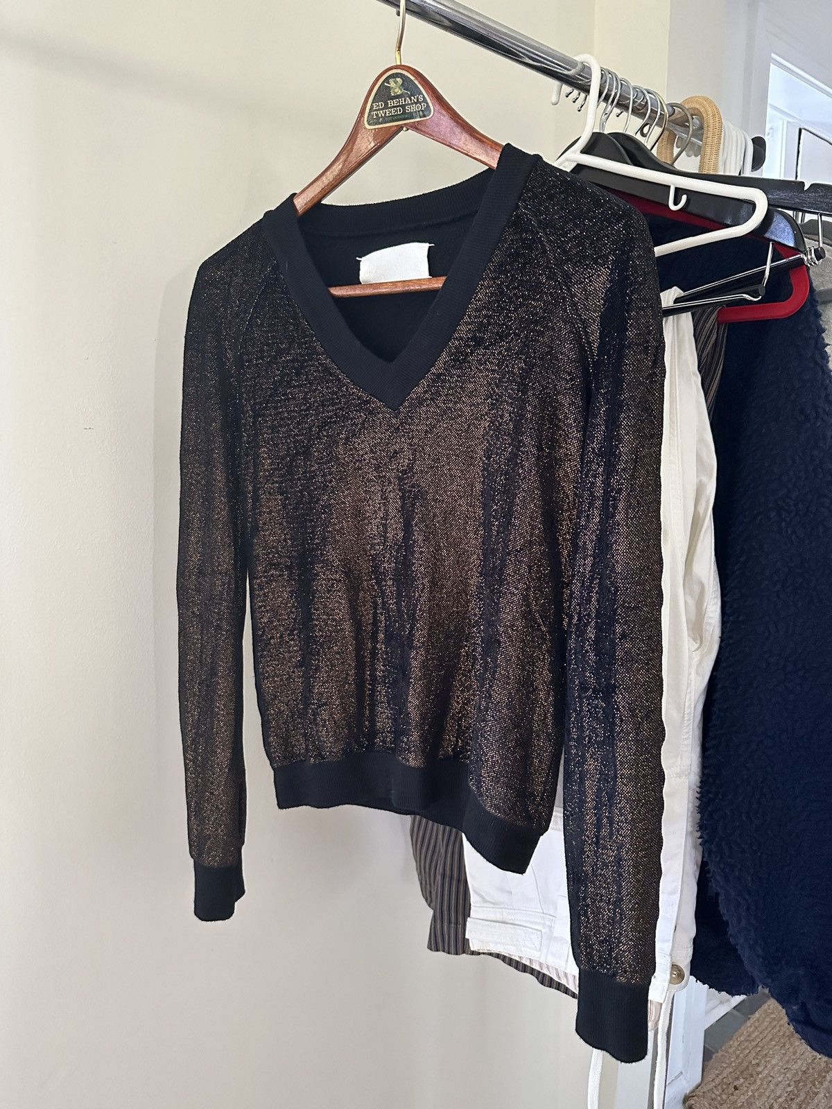 Maison Margiela AW06 Artisanal Gold Sequin Sweater Size M / US 6-8 / IT 42-44 - 1 Thumbnail