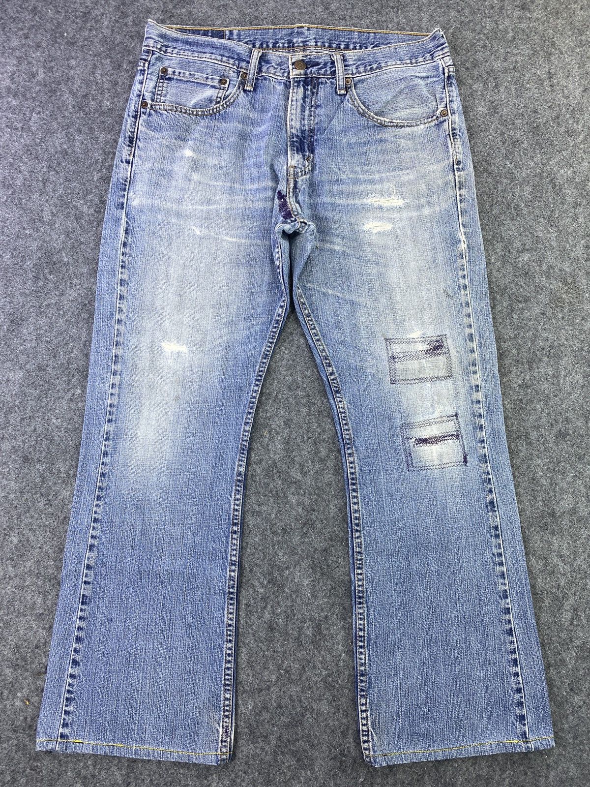 Levi's Vintage Levi's 527 Distress Blue wash Jeans - J560 Size US 35 - 1 Thumbnail