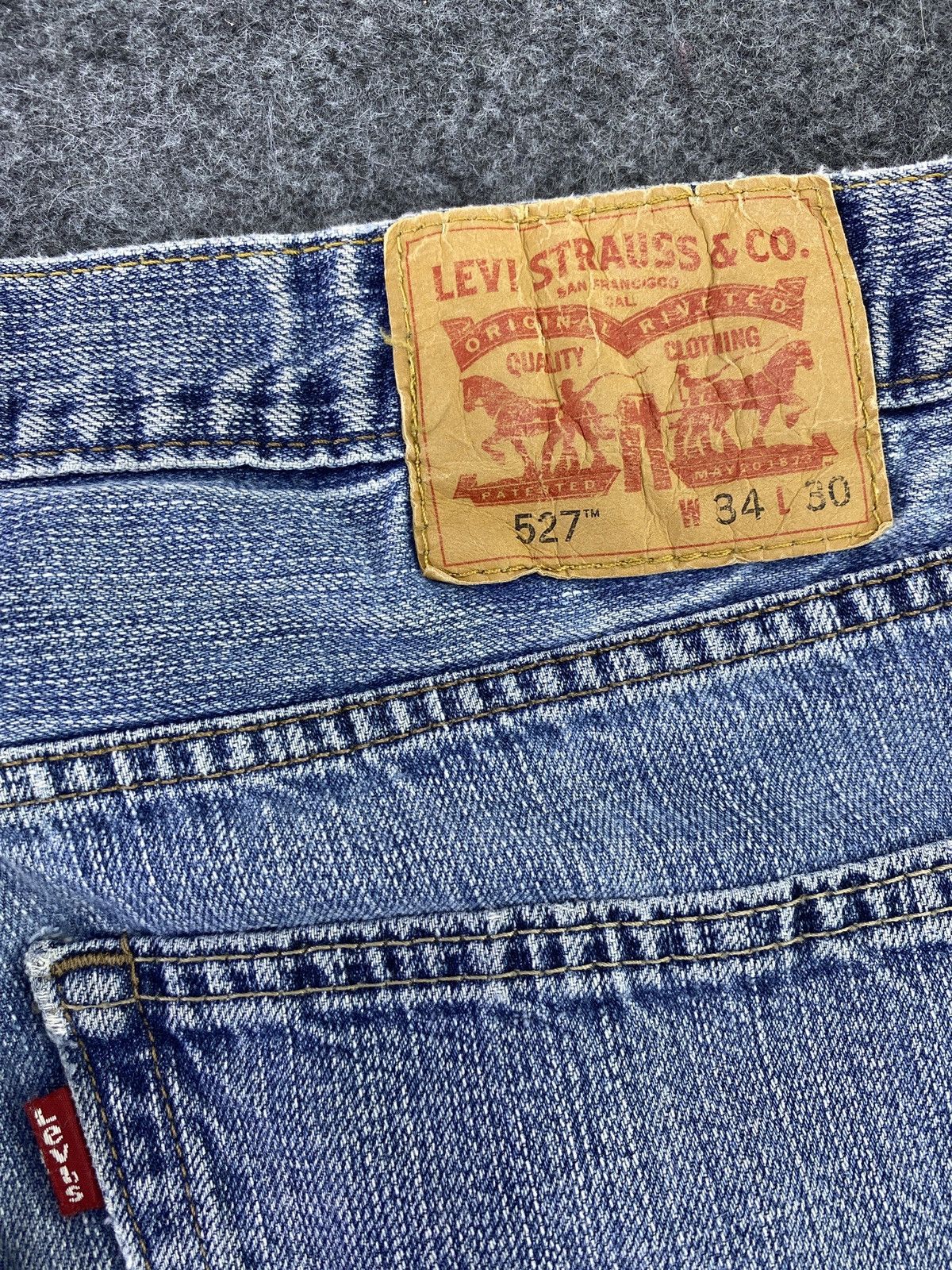 Levi's Vintage Levi's 527 Distress Blue wash Jeans - J560 Size US 35 - 8 Thumbnail