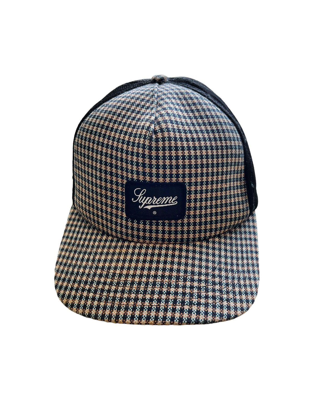 Supreme OG Supreme ™️ Logo 🇺🇸 Herringbone Gingham Trucker Hat Cap Size ONE SIZE - 1 Thumbnail