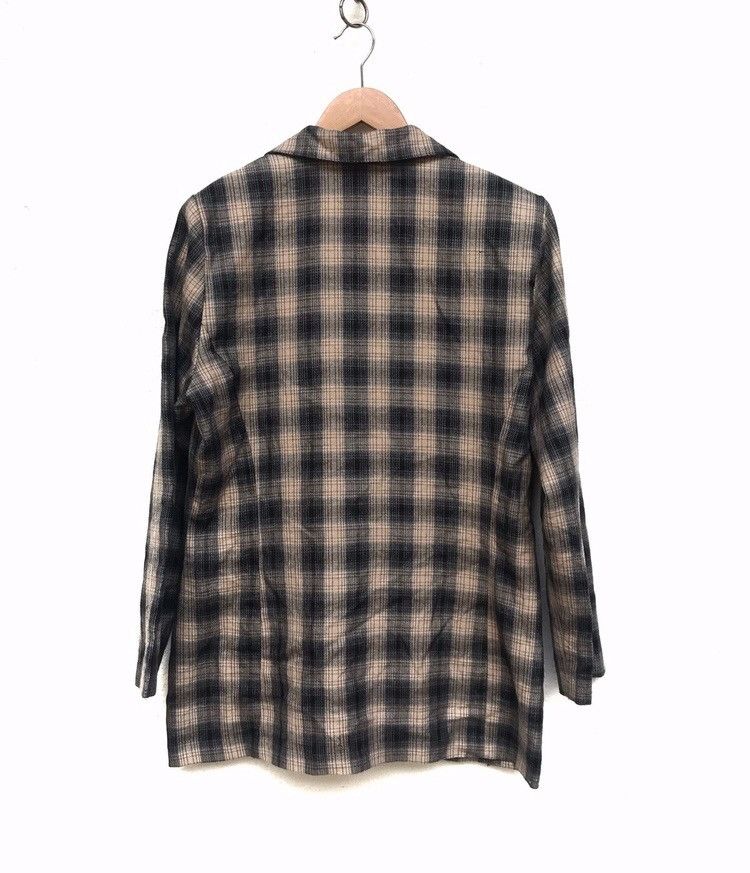 Designer 🔥Susan Neal Check Button Light Jacket Size S / US 4 / IT 40 - 2 Thumbnail
