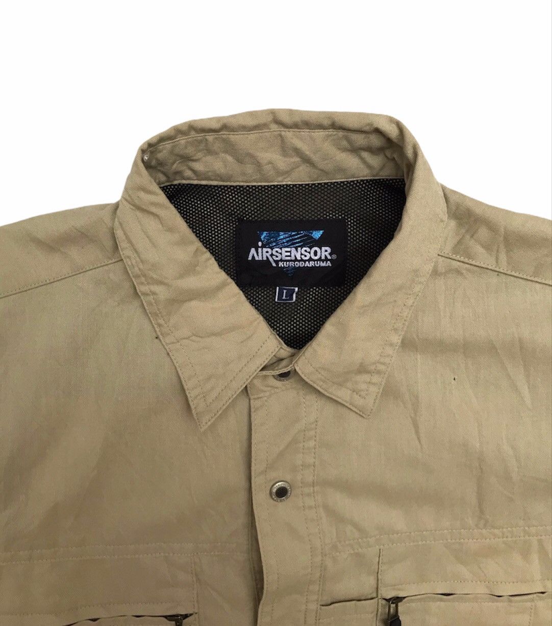 Japanese Brand 🔥Air Sensor Kurodamura Short Sleeve Button Shirt Size US L / EU 52-54 / 3 - 3 Thumbnail