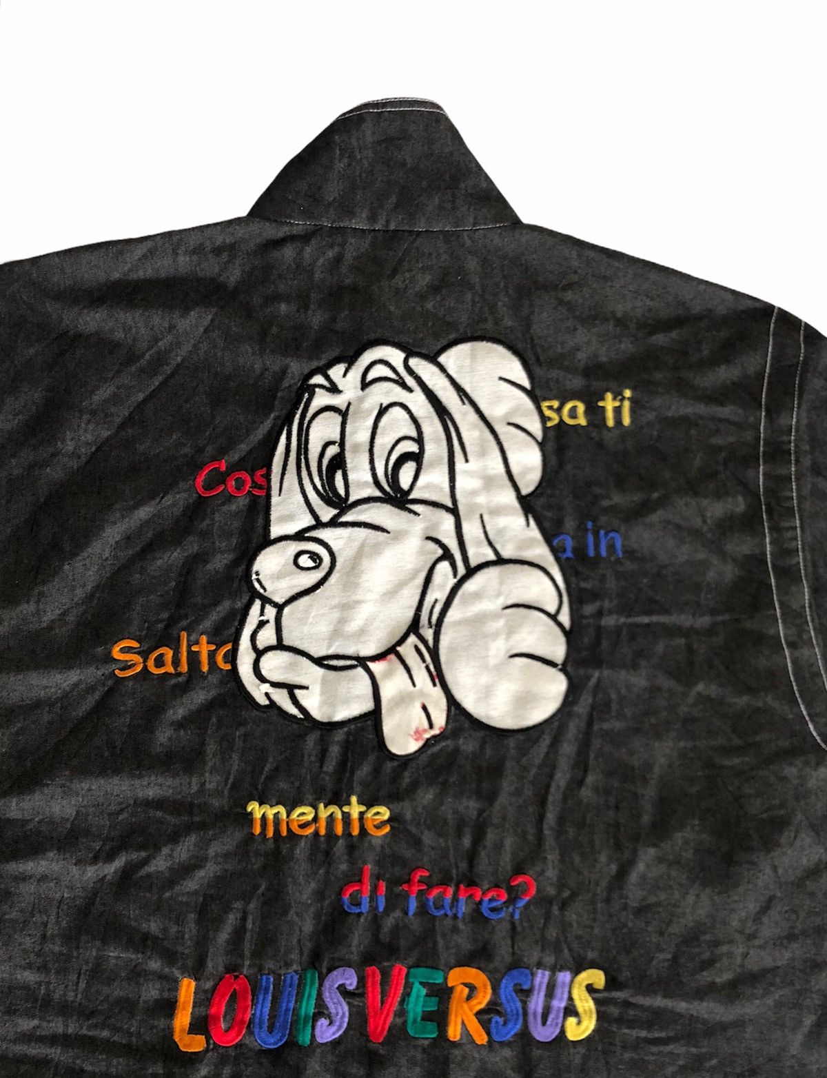 Vintage 🔥Louise Versus Short Sleeve Zipper Soft Jacket Size US XL / EU 56 / 4 - 6 Thumbnail