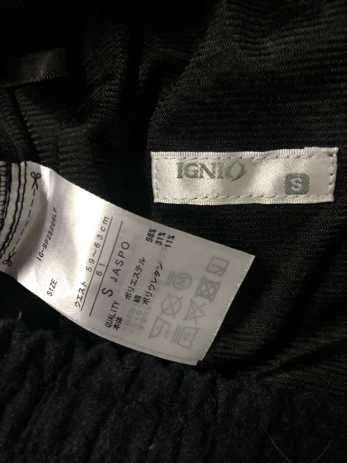 Japanese Brand 🔥Ignio Brand Black Sweatpants Size US 26 / EU 42 - 5 Thumbnail