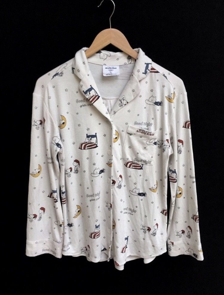 🔥Gelato Pique Snoopy Peanuts Sleep Shirts