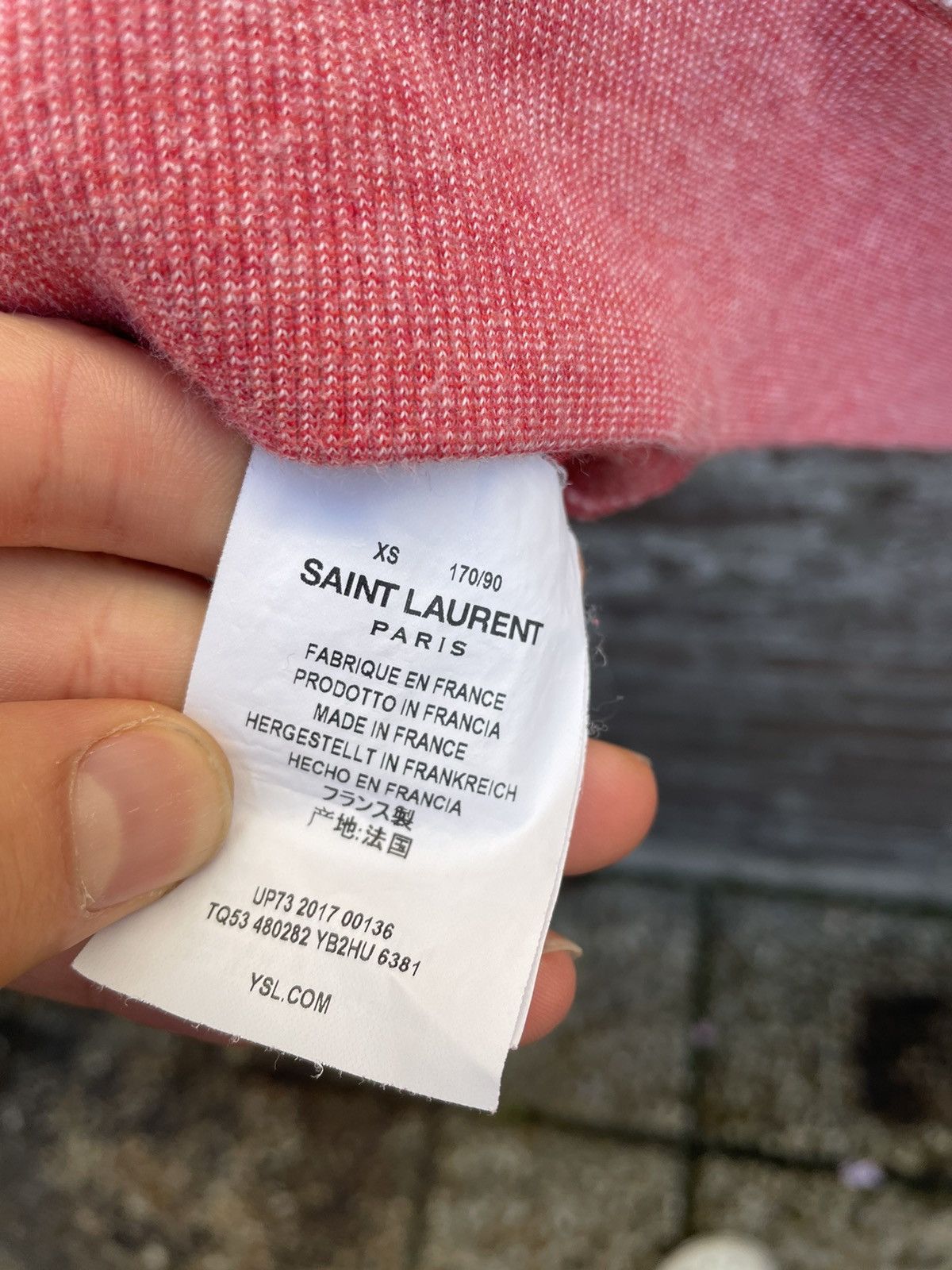Saint Laurent Paris Light Pink ‘Saint Laurent Universite’ Inside Out Hoodie Size US XS / EU 42 / 0 - 4 Thumbnail