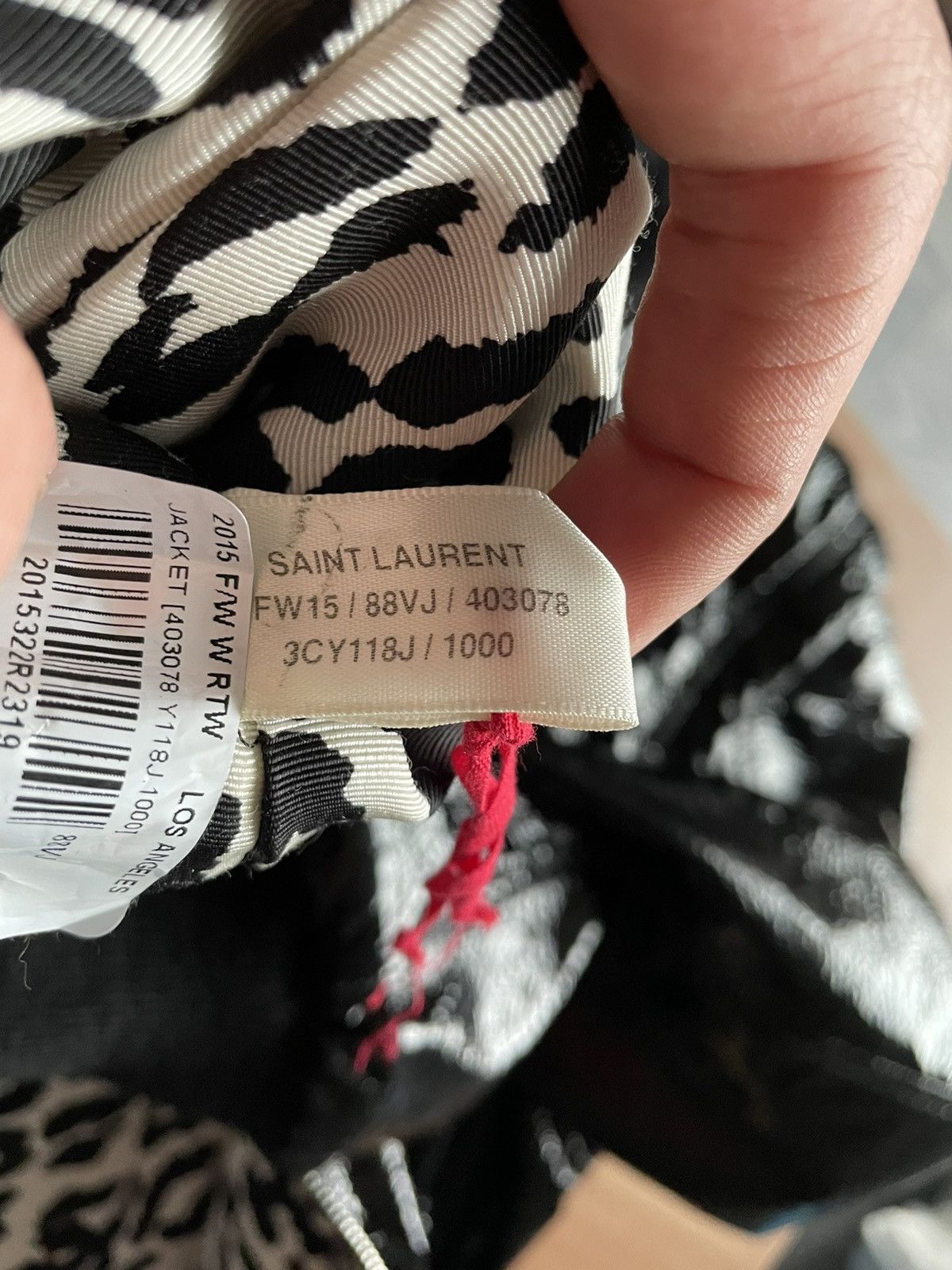 Saint Laurent Paris FW15 Sample Black Vinyl Bomber w/ Detachable Sleeves Size US S / EU 44-46 / 1 - 12 Thumbnail