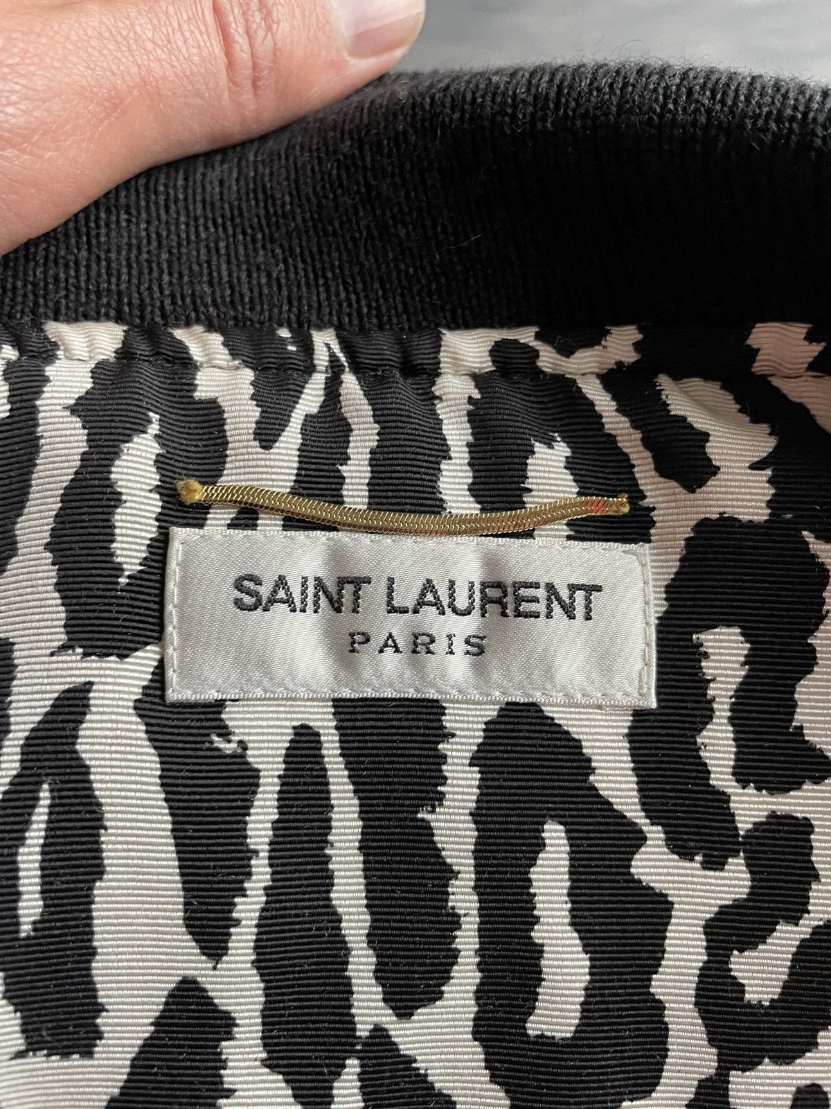 Saint Laurent Paris FW15 Sample Black Vinyl Bomber w/ Detachable Sleeves Size US S / EU 44-46 / 1 - 9 Thumbnail