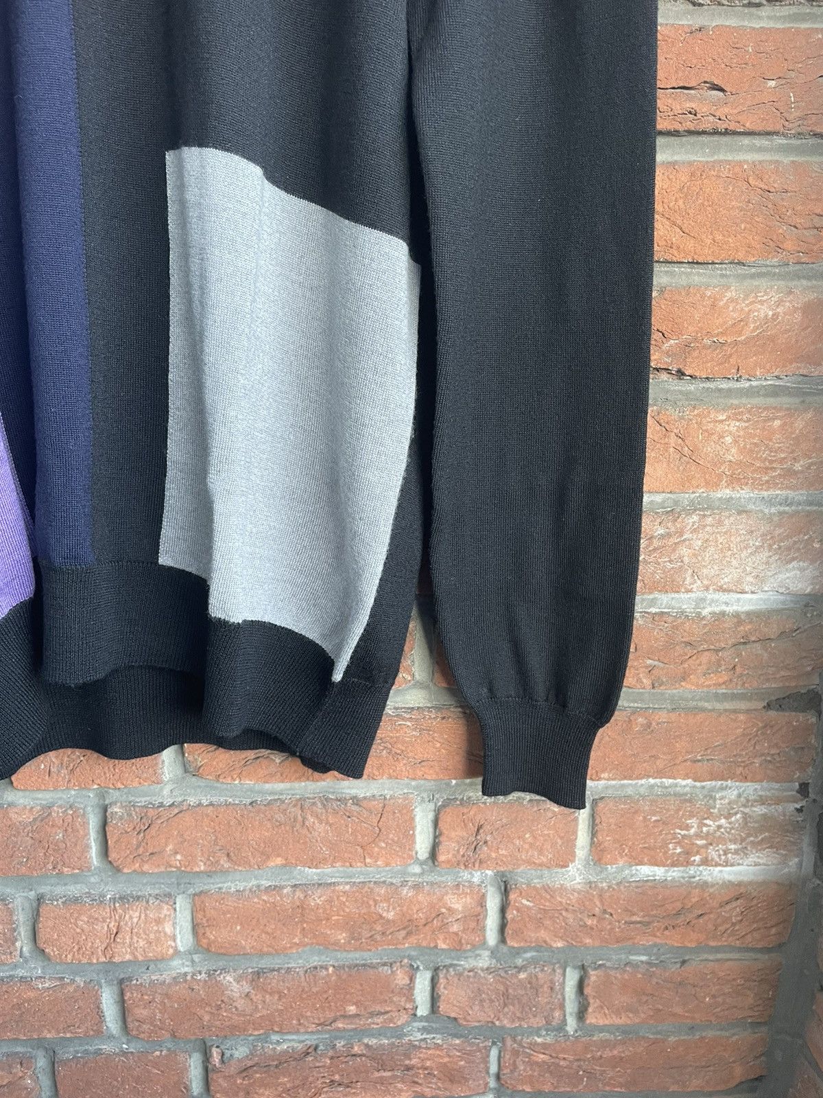 Dirk Bikkembergs Podium Colorblock Turtleneck Sweater Size US XL / EU 56 / 4 - 7 Thumbnail