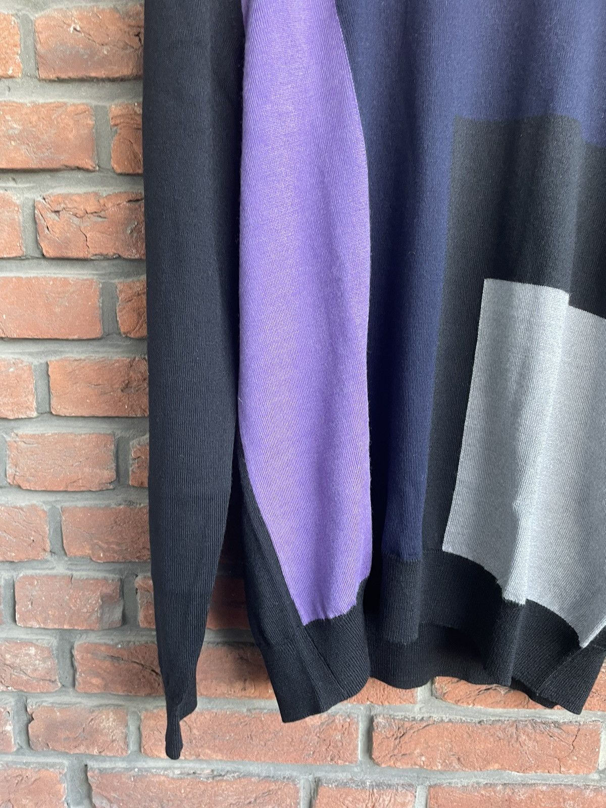 Dirk Bikkembergs Podium Colorblock Turtleneck Sweater Size US XL / EU 56 / 4 - 6 Thumbnail
