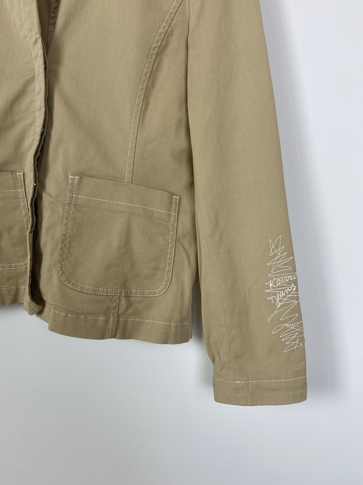 Kenzo Vintage Kenzo Jeans Embroidery Logo Women’s Blazer Size 42 Size M / US 6-8 / IT 42-44 - 6 Thumbnail