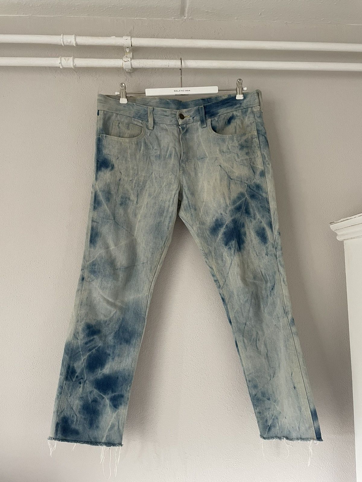 image of Gucci Tie Dye Jeans in Blue Tie Dye, Men's (Size 34)