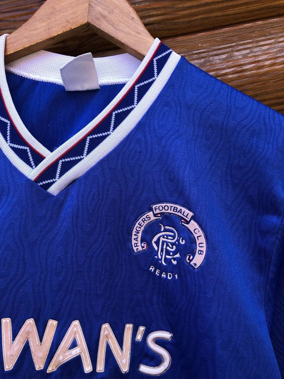 Vintage RANGERS 1990 1992 HOME SHIRT FOOTBALL SOCCER JERSEY ADMIRAL Size US L / EU 52-54 / 3 - 9 Thumbnail