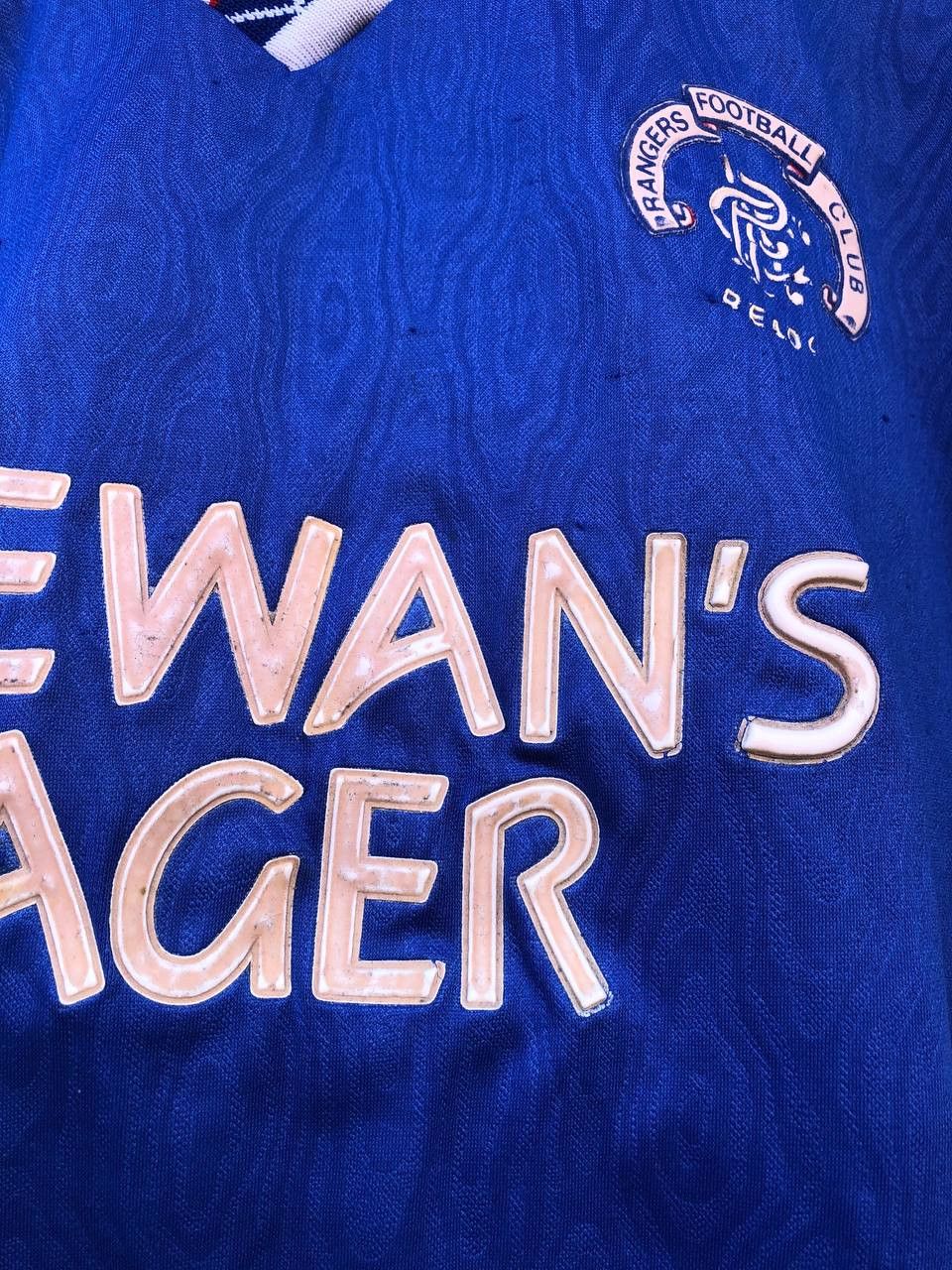 Vintage RANGERS 1990 1992 HOME SHIRT FOOTBALL SOCCER JERSEY ADMIRAL Size US L / EU 52-54 / 3 - 5 Thumbnail