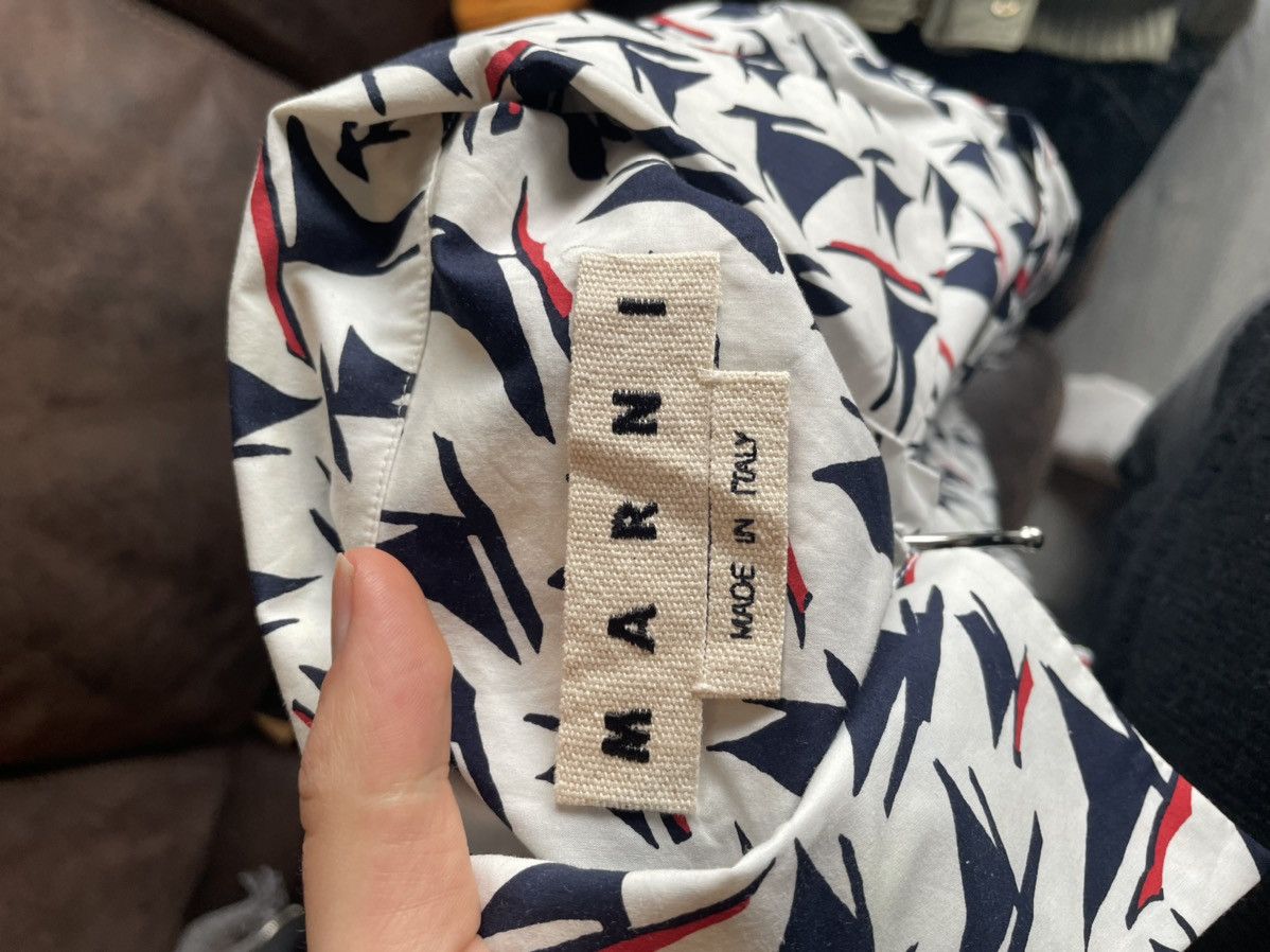 Marni Sailing Boat Print Bowling Shirt Size US M / EU 48-50 / 2 - 5 Thumbnail