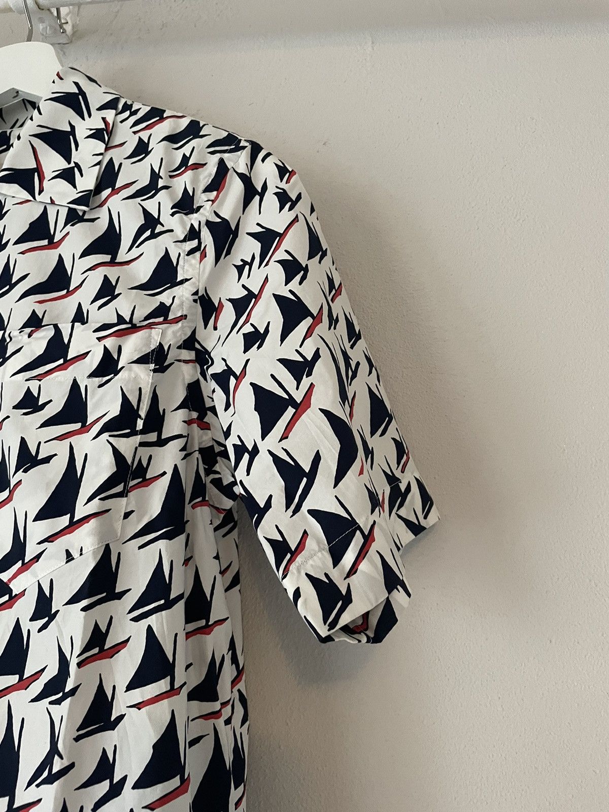 Marni Sailing Boat Print Bowling Shirt Size US M / EU 48-50 / 2 - 3 Thumbnail