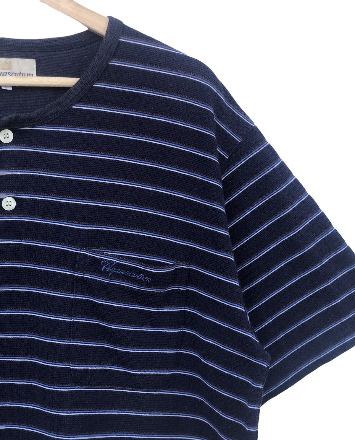 Aquascutum × Vintage Aquascumtum Stripe Single Pocket Size US XL / EU 56 / 4 - 3 Thumbnail