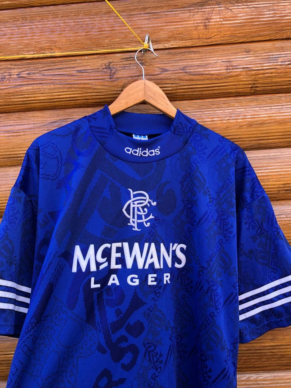 Adidas × Vintage Adidas Glasgow Rangers Football 1994 1995 1996 Jersey Shirt Size US L / EU 52-54 / 3 - 3 Thumbnail
