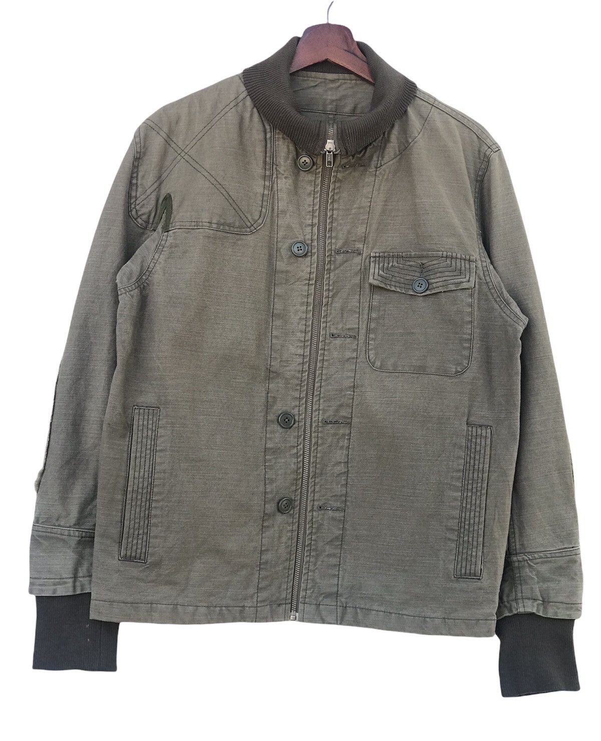 Japanese Brand Jacket Zipper Double Elbow Size US M / EU 48-50 / 2 - 1 Thumbnail