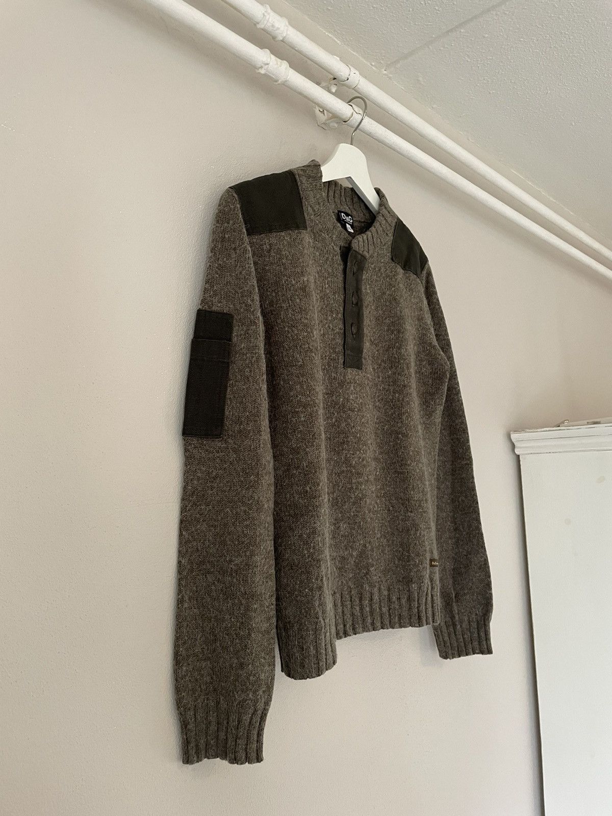 Dolce & Gabbana Military Knit Sweater Size US L / EU 52-54 / 3 - 3 Thumbnail