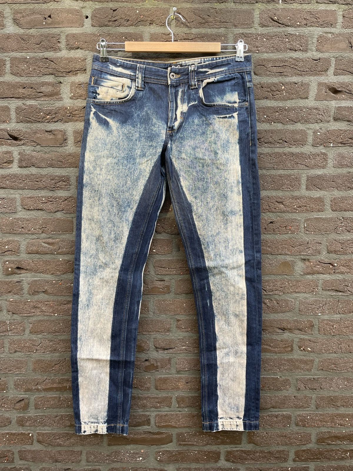 Bleached Raw Indigo Jeans