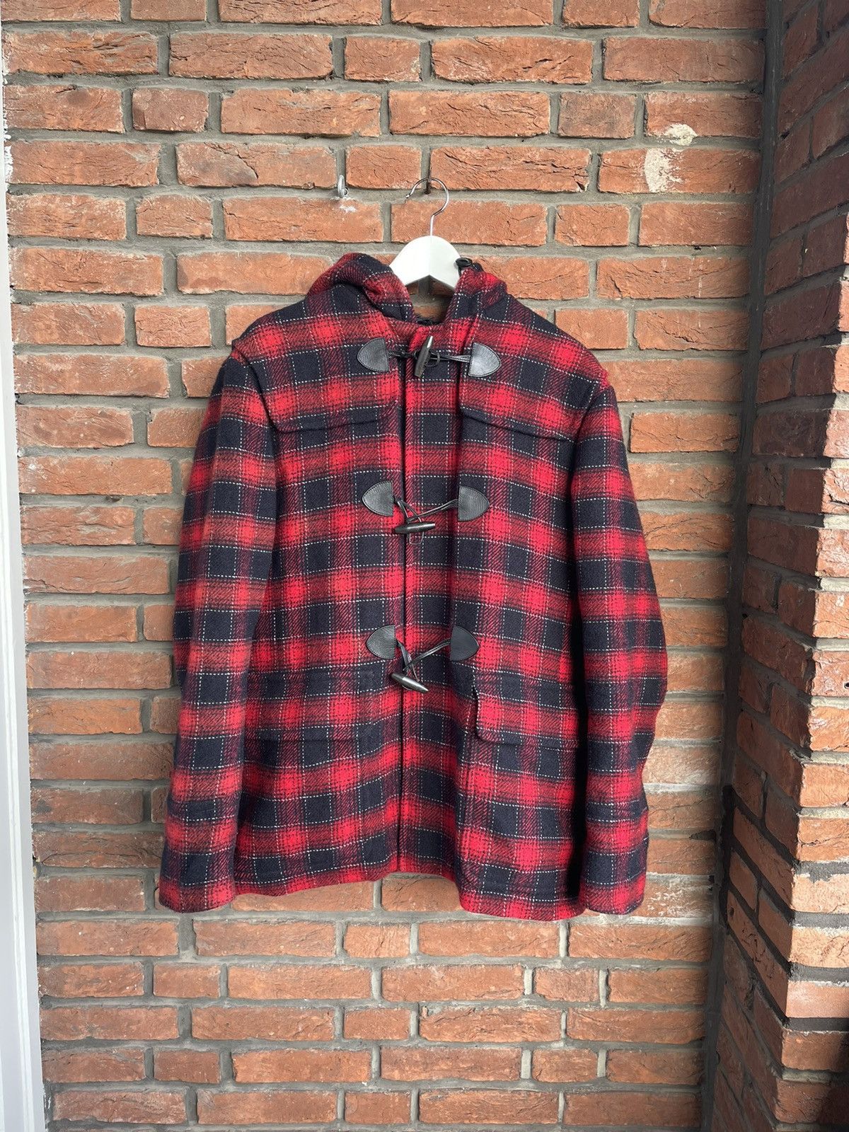 Prada Red Tartan Plaid Wool Jacket Size US L / EU 52-54 / 3 - 1 Thumbnail