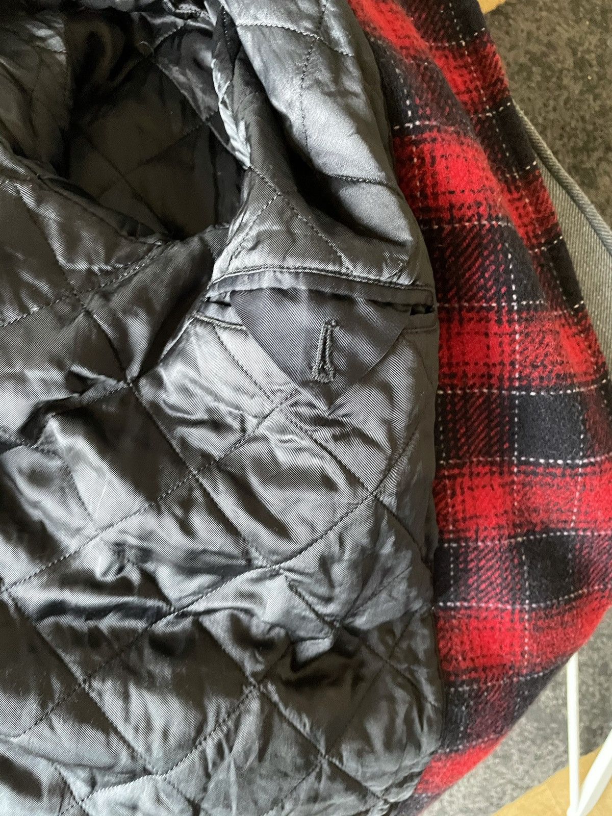 Prada Red Tartan Plaid Wool Jacket Size US L / EU 52-54 / 3 - 18 Thumbnail