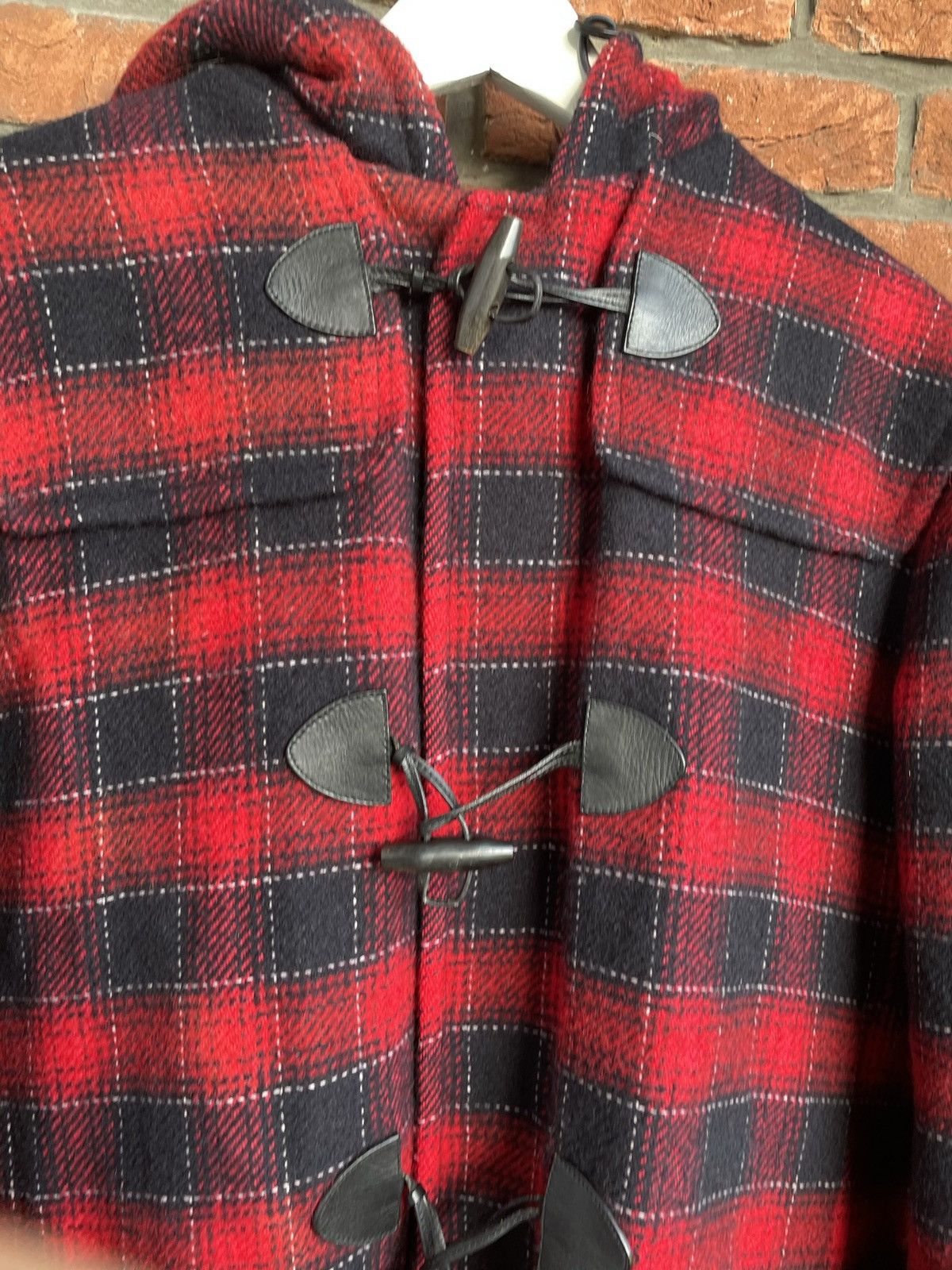 Prada Red Tartan Plaid Wool Jacket Size US L / EU 52-54 / 3 - 11 Thumbnail
