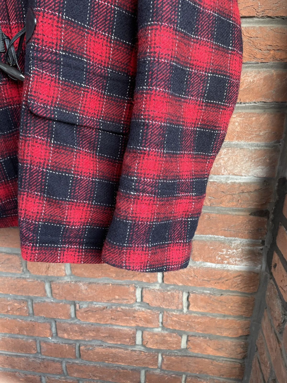 Prada Red Tartan Plaid Wool Jacket Size US L / EU 52-54 / 3 - 6 Thumbnail