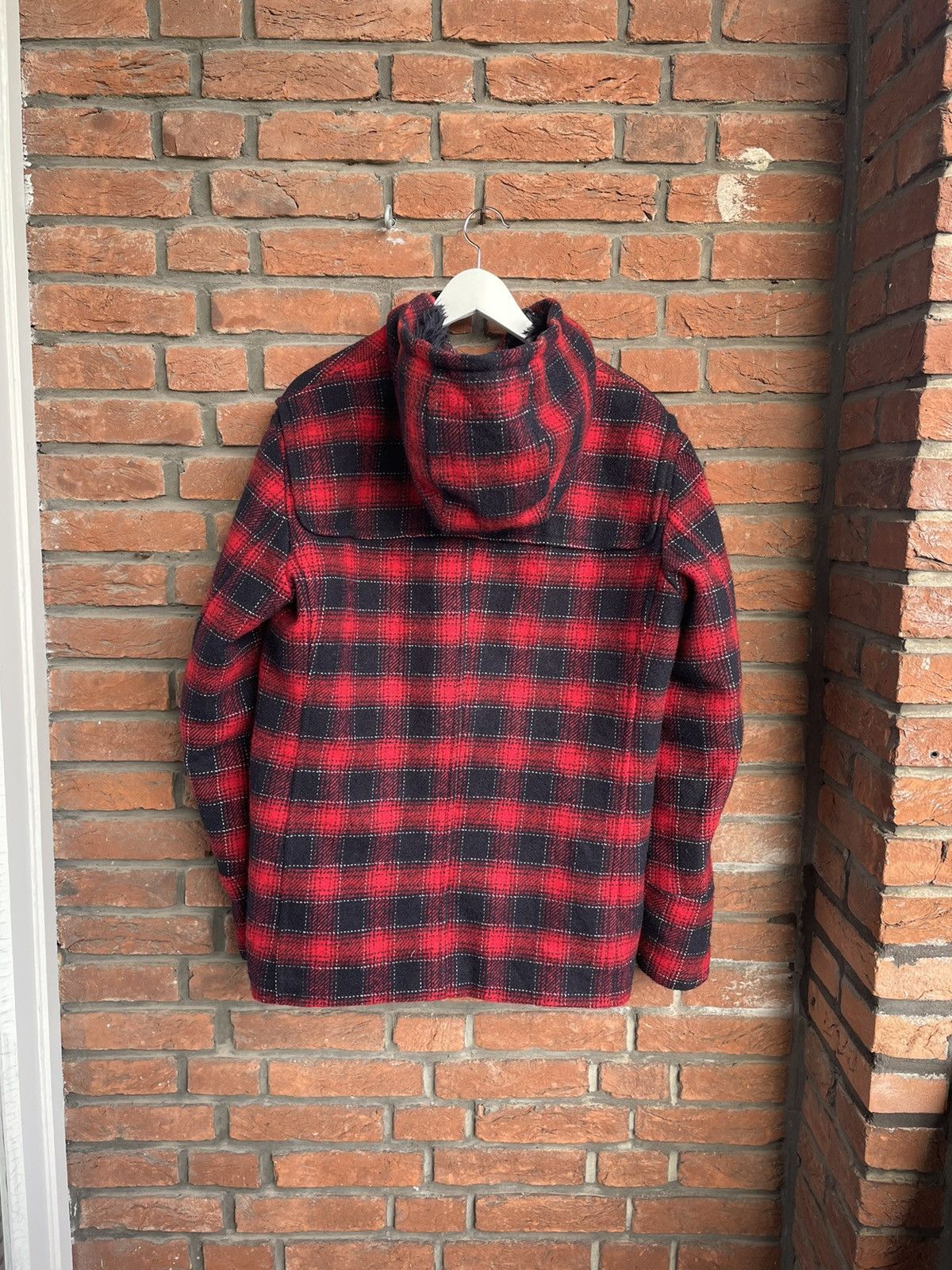 Prada Red Tartan Plaid Wool Jacket Size US L / EU 52-54 / 3 - 13 Thumbnail