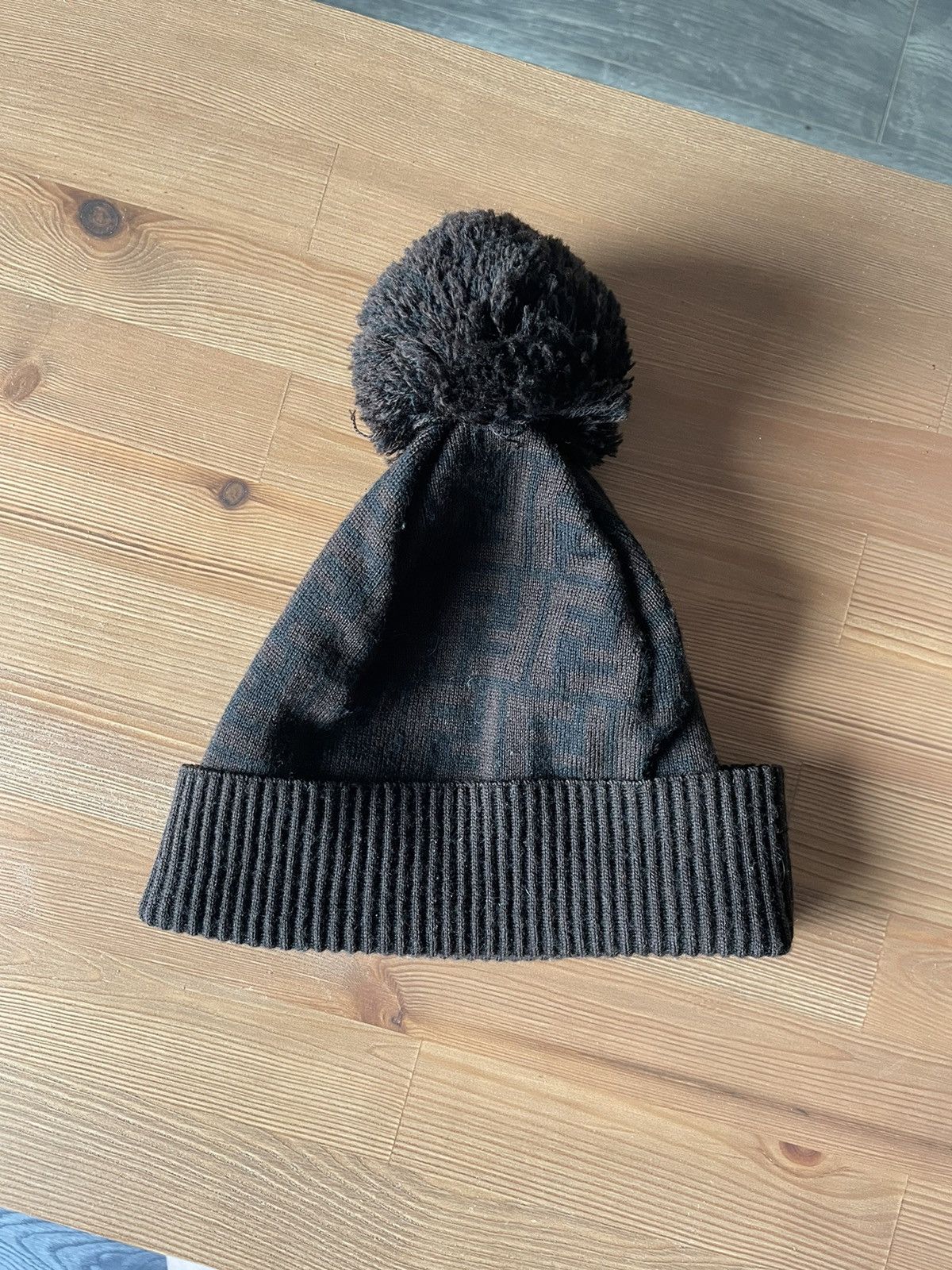 Fendi beanie 2024 Zucca Black