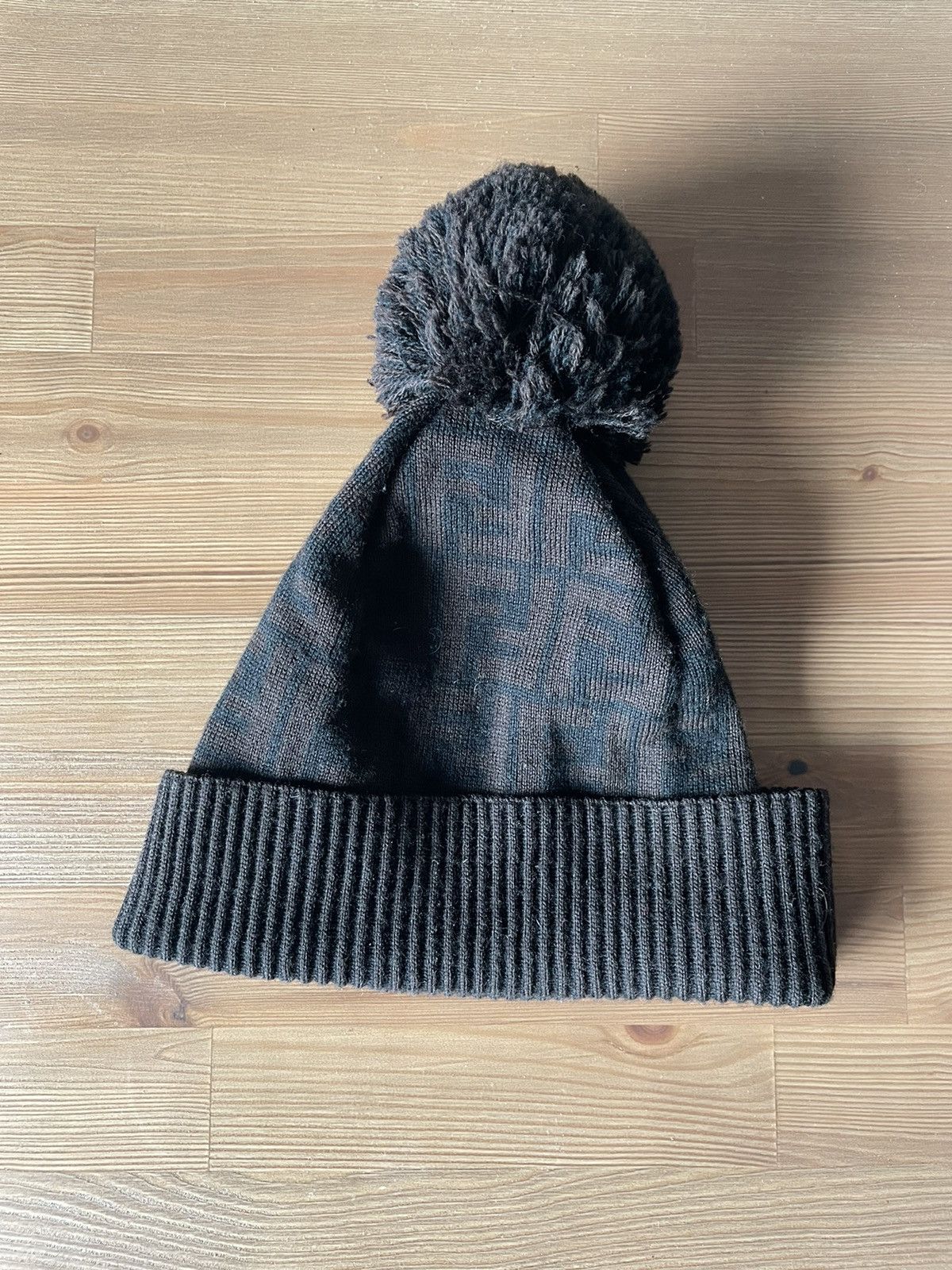Fendi FF Zucca Monogram Pompon Beanie Size ONE SIZE - 2 Thumbnail