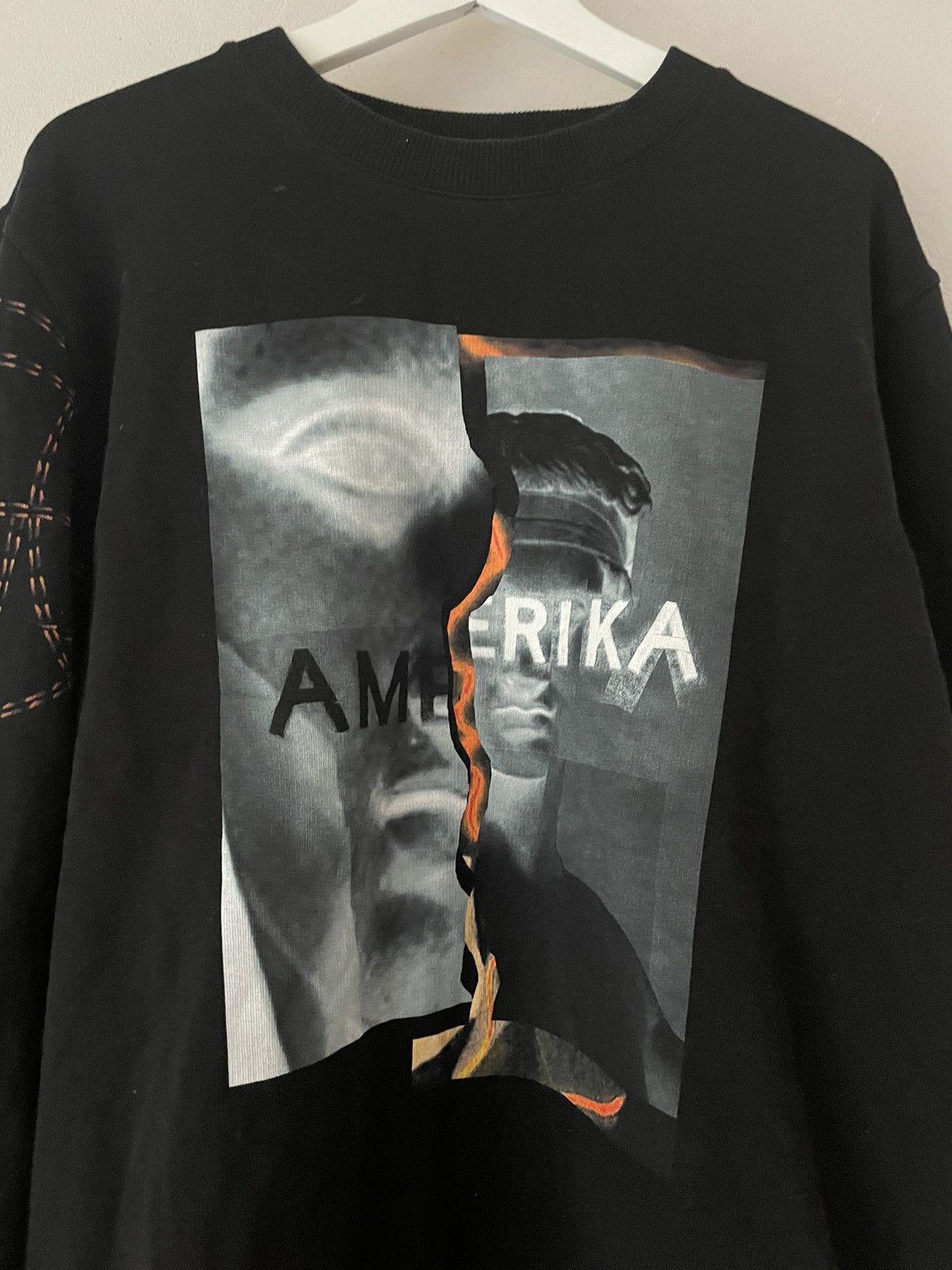 Givenchy Black Amerika Print Sweatshirt Size US L / EU 52-54 / 3 - 2 Thumbnail