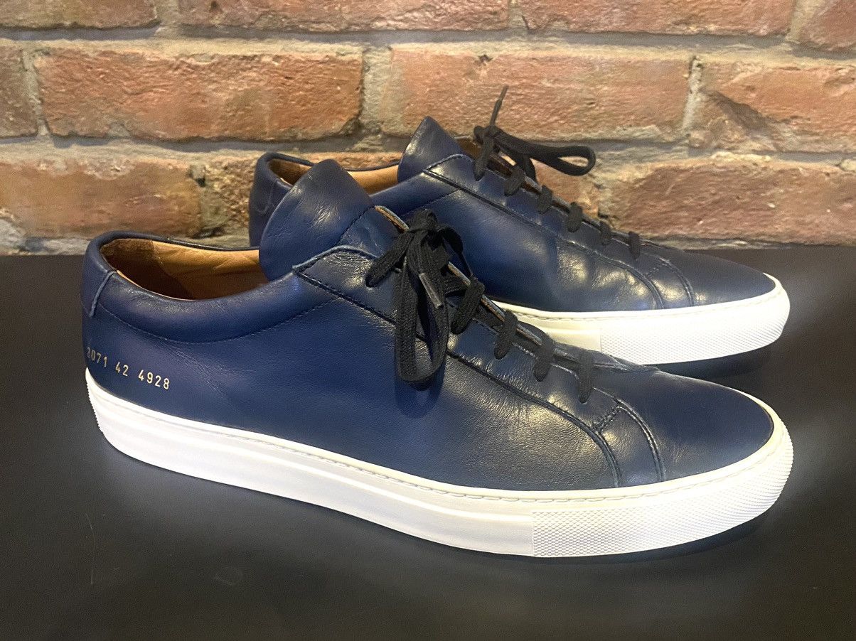 Common Projects LIMITED Navy Leather Lowtop Sneaker