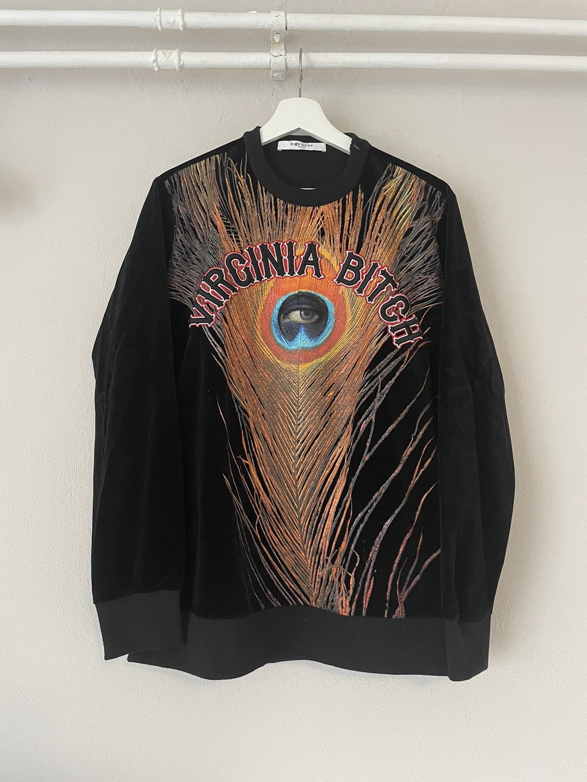 Givenchy Virginia Bitch Velvet Peacock Sweater Size US M / EU 48-50 / 2 - 1 Thumbnail