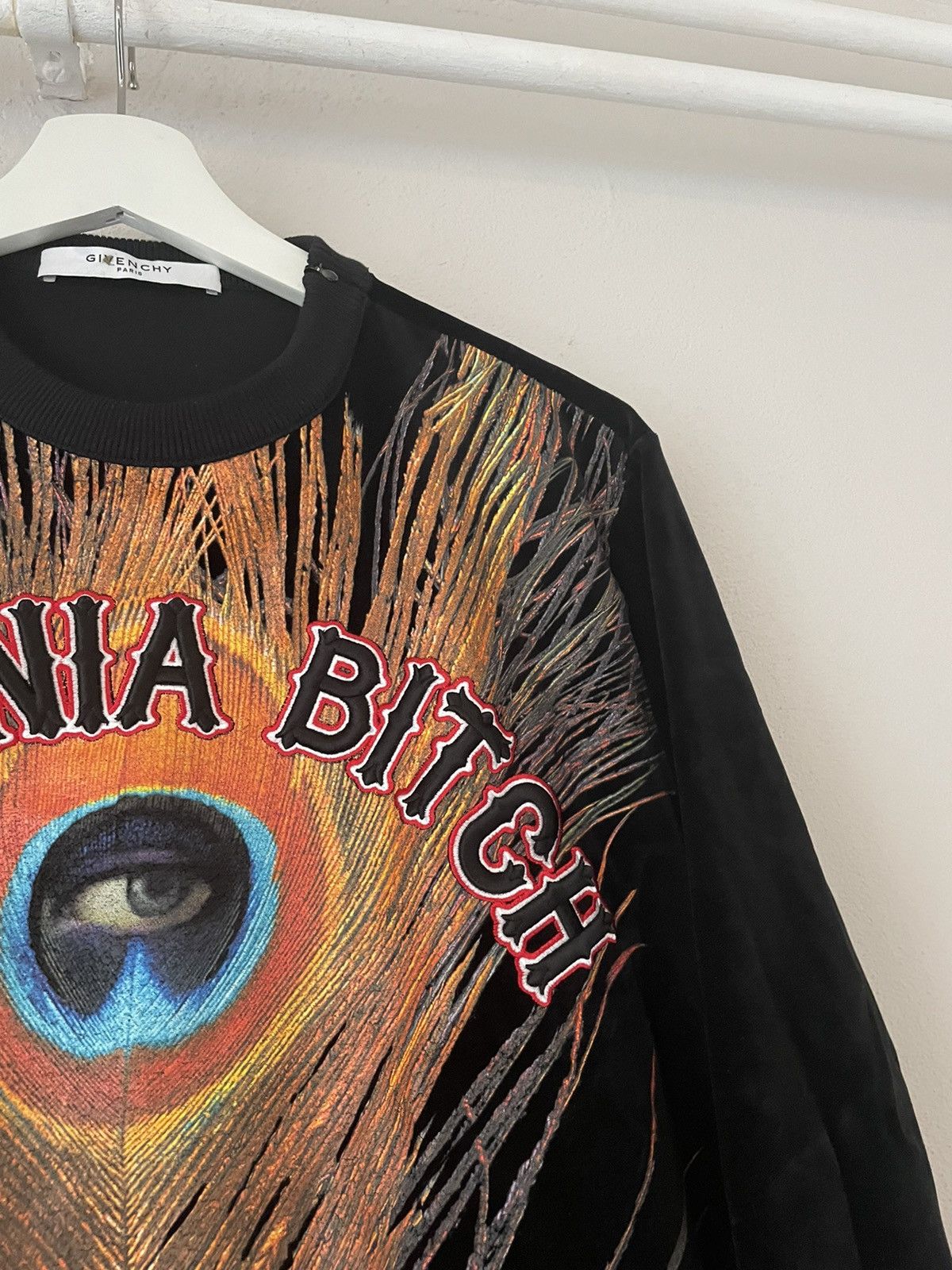 Givenchy Virginia Bitch Velvet Peacock Sweater Size US M / EU 48-50 / 2 - 4 Thumbnail