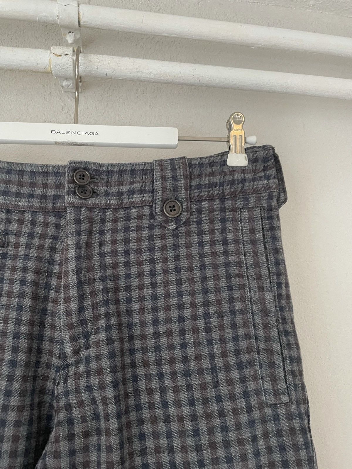 Dries Van Noten Checkered Biker Zipper Pants Size US 30 / EU 46 - 5 Thumbnail