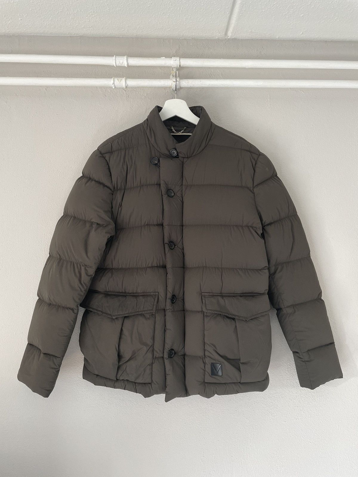 image of Louis Vuitton Lv Down Puffer Jacket in Brown, Men's (Size Large)