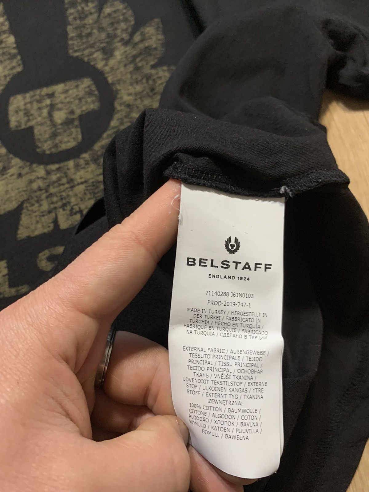 Belstaff Belstaff Big Logo T-Shirt Size US XL / EU 56 / 4 - 5 Thumbnail