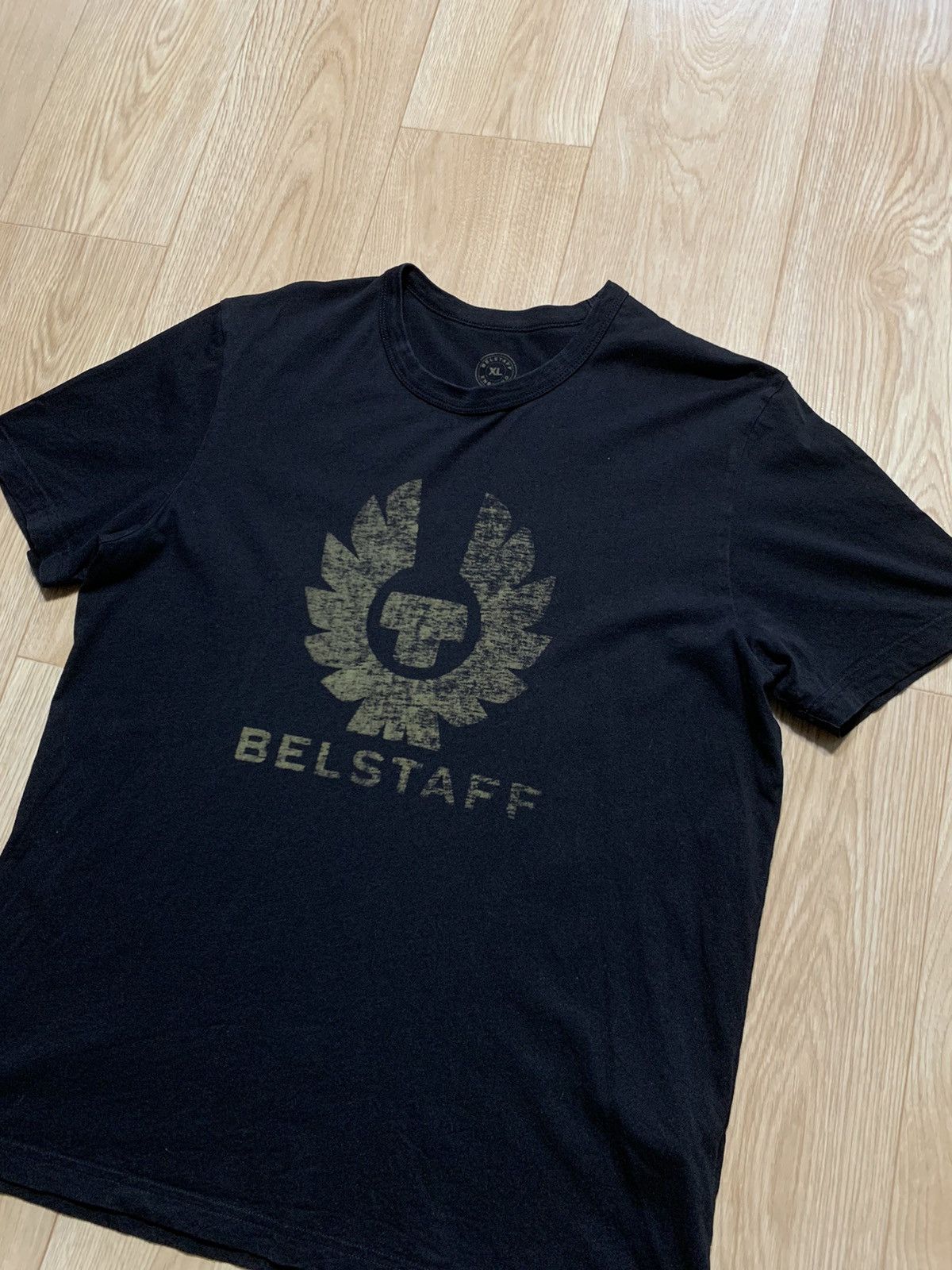 Belstaff Belstaff Big Logo T-Shirt Size US XL / EU 56 / 4 - 2 Thumbnail